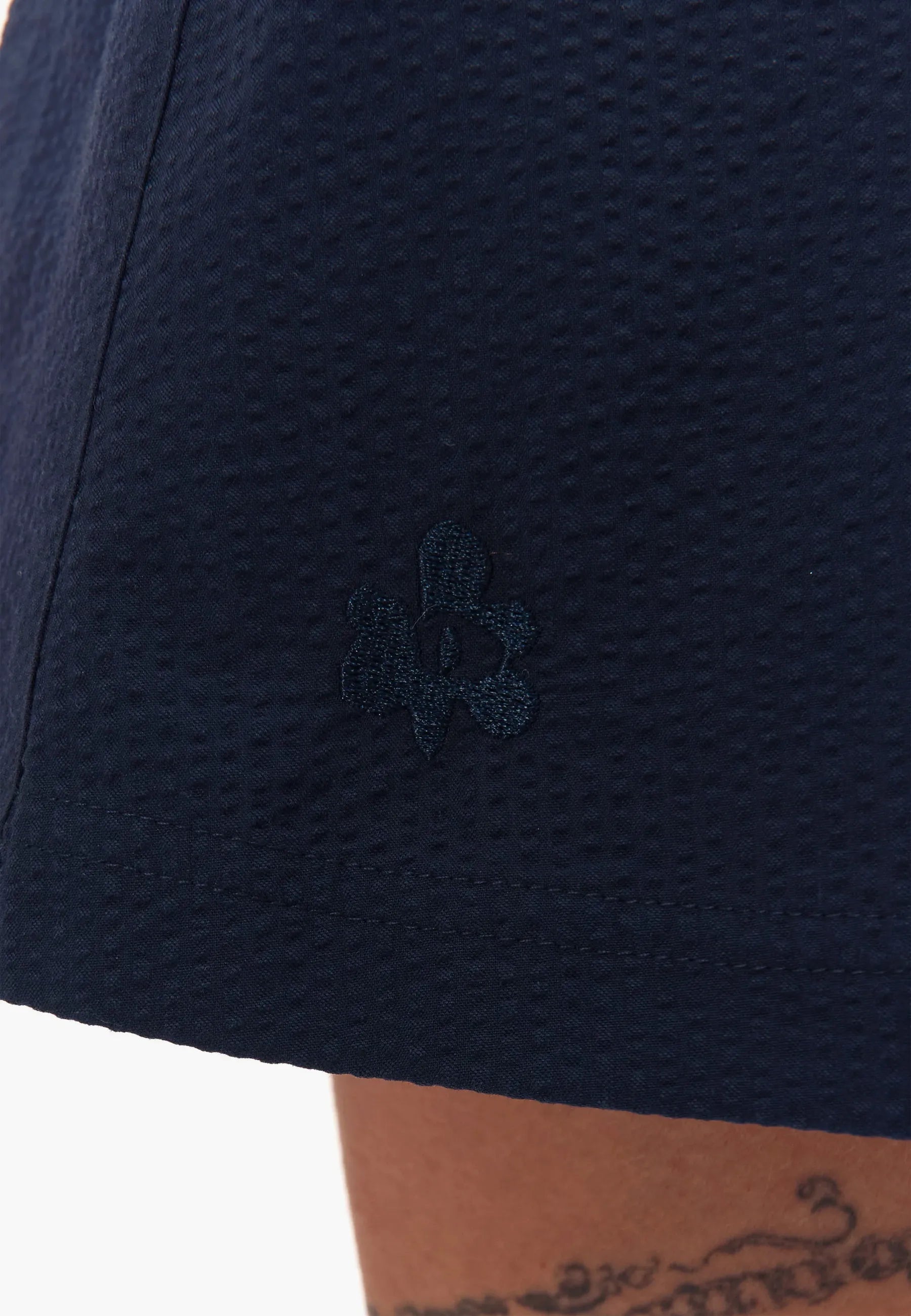 Gestures Skort Seer Sucker - Navy