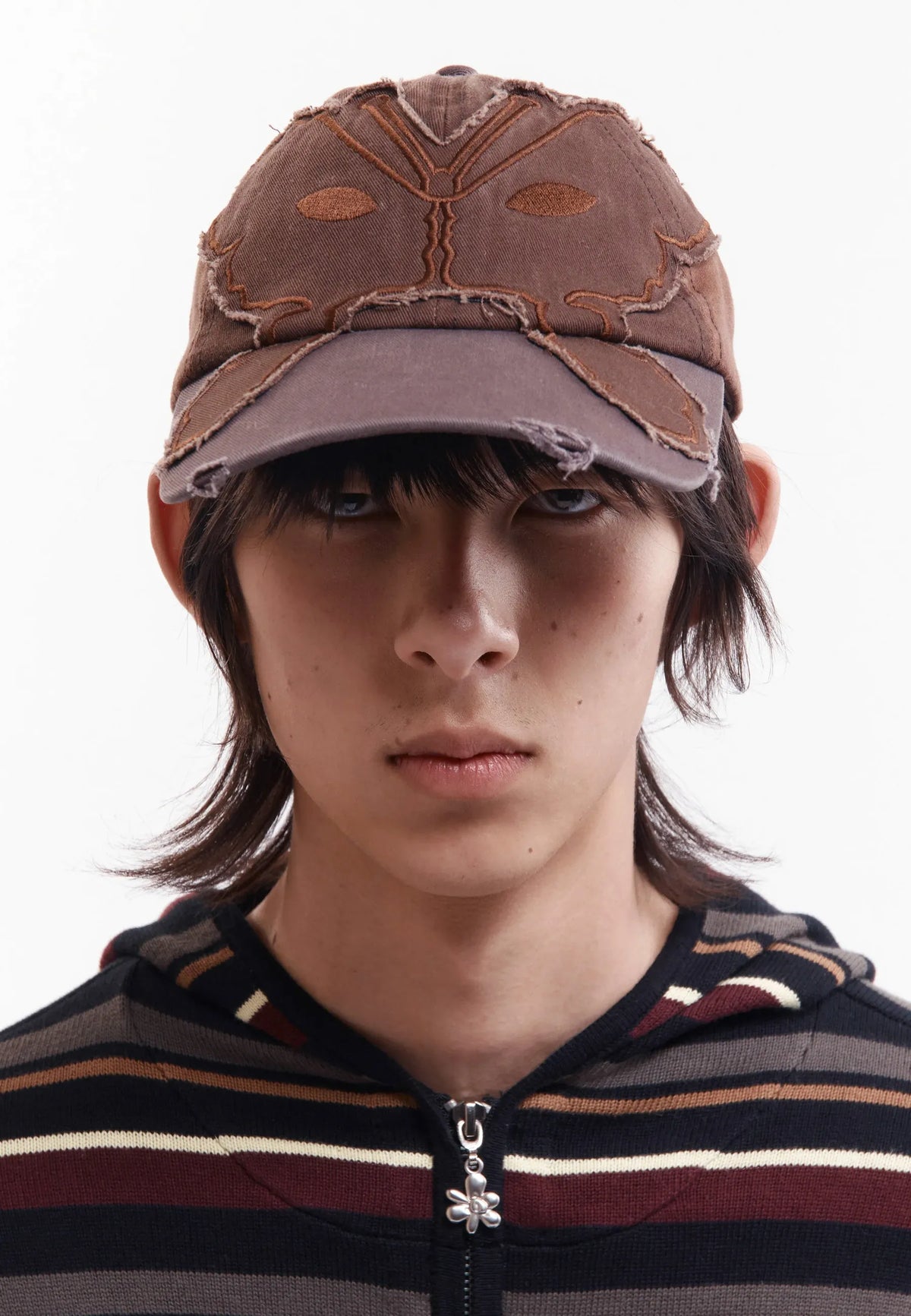Alien Butterfly Tonal Baseball Cap - Brown