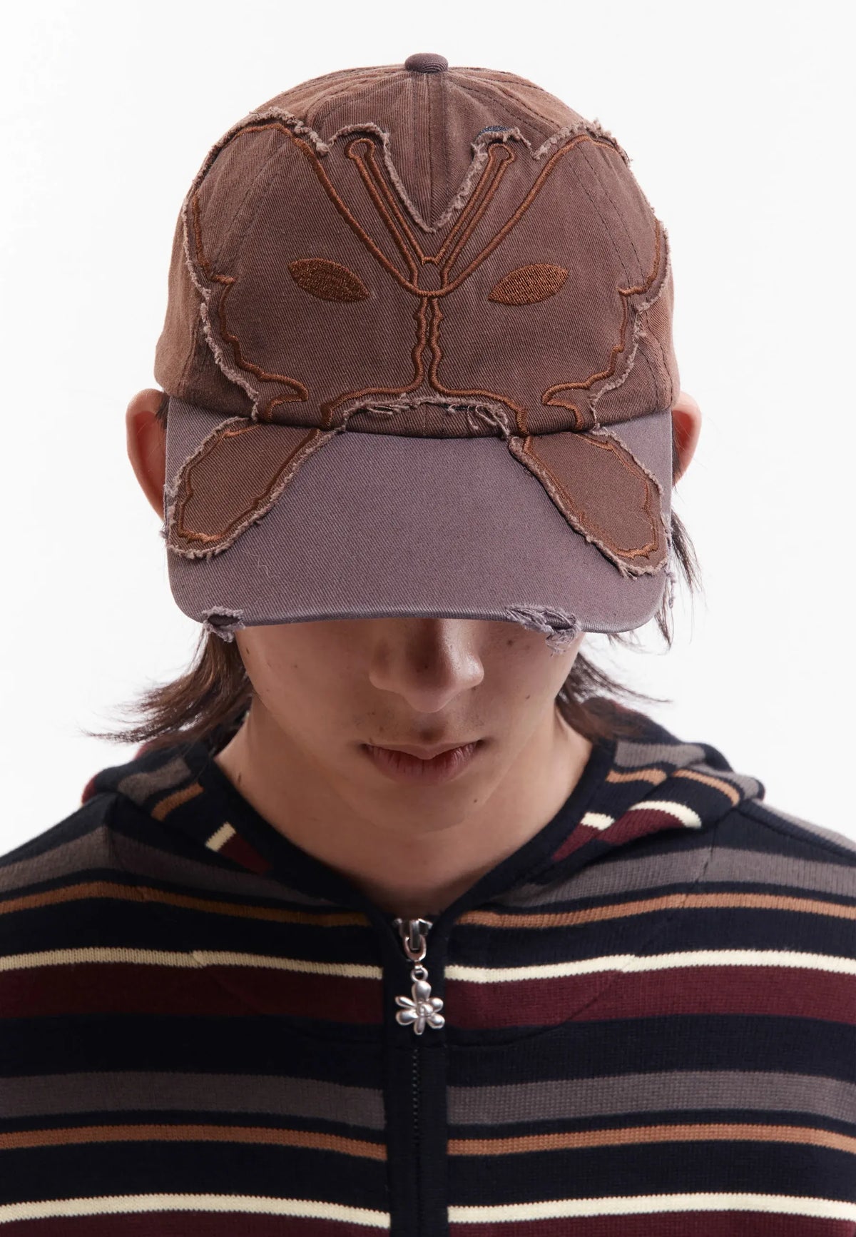 Alien Butterfly Tonal Baseball Cap - Brown
