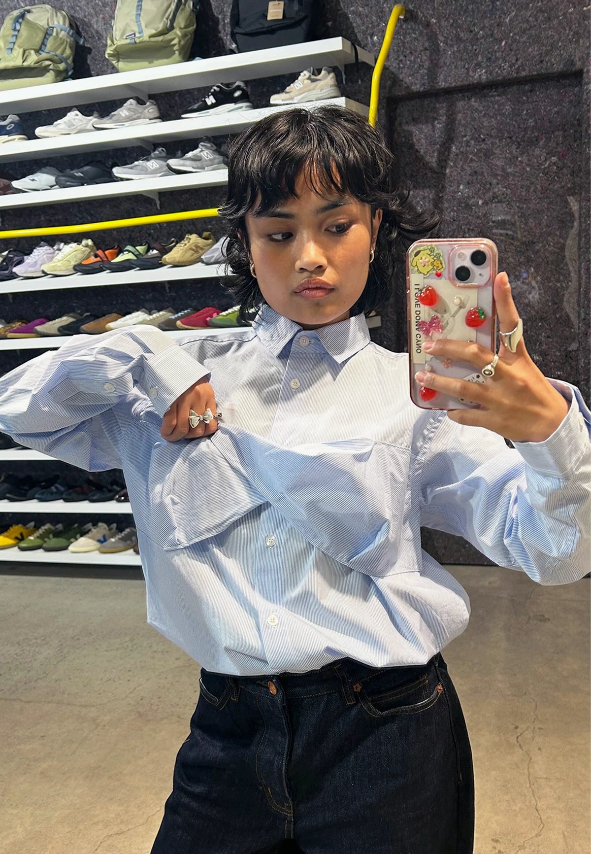 Wave Field Striped Shirt - Blue Stripe