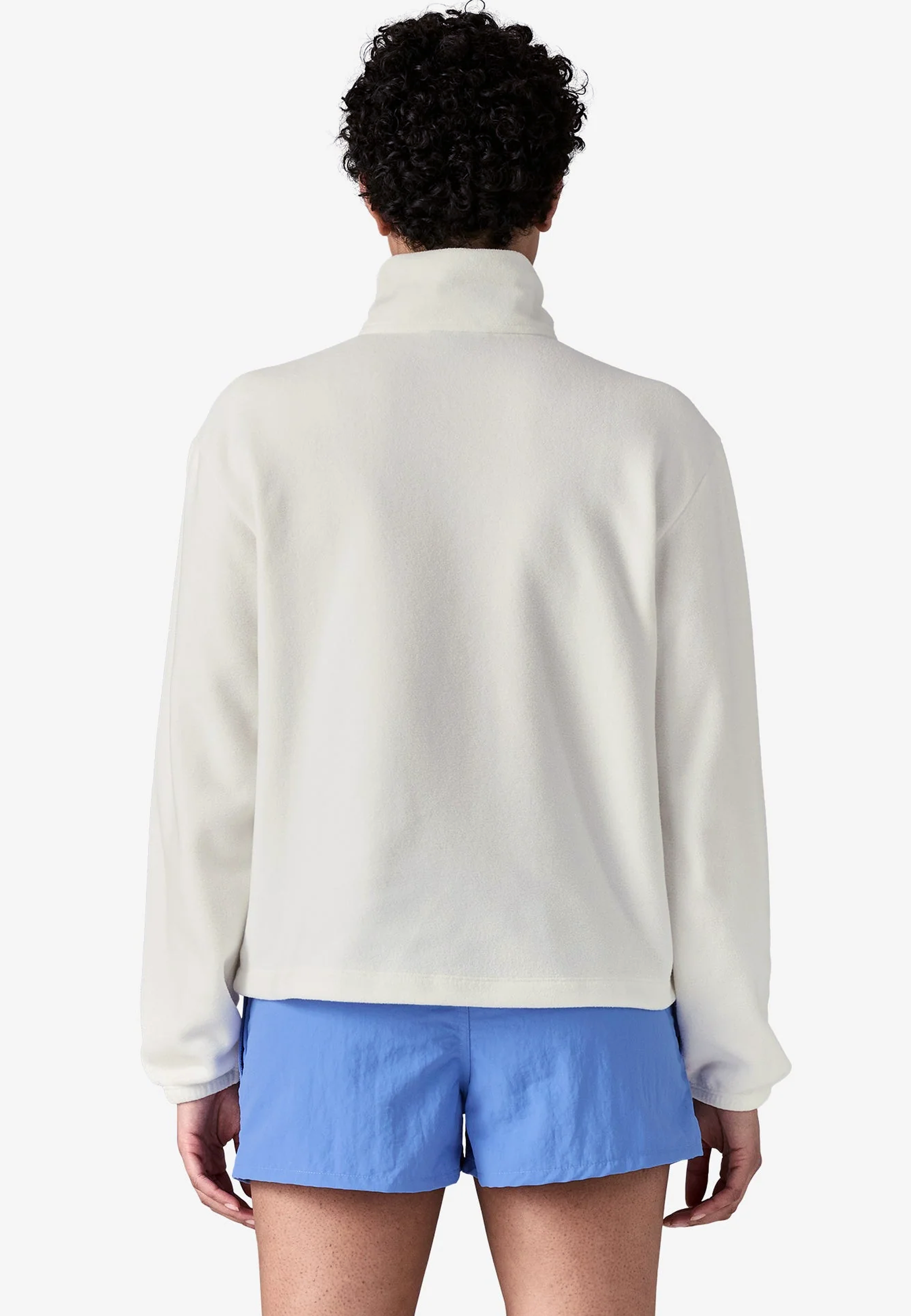 Micro D Half Zip Fleece P/O - Birch White