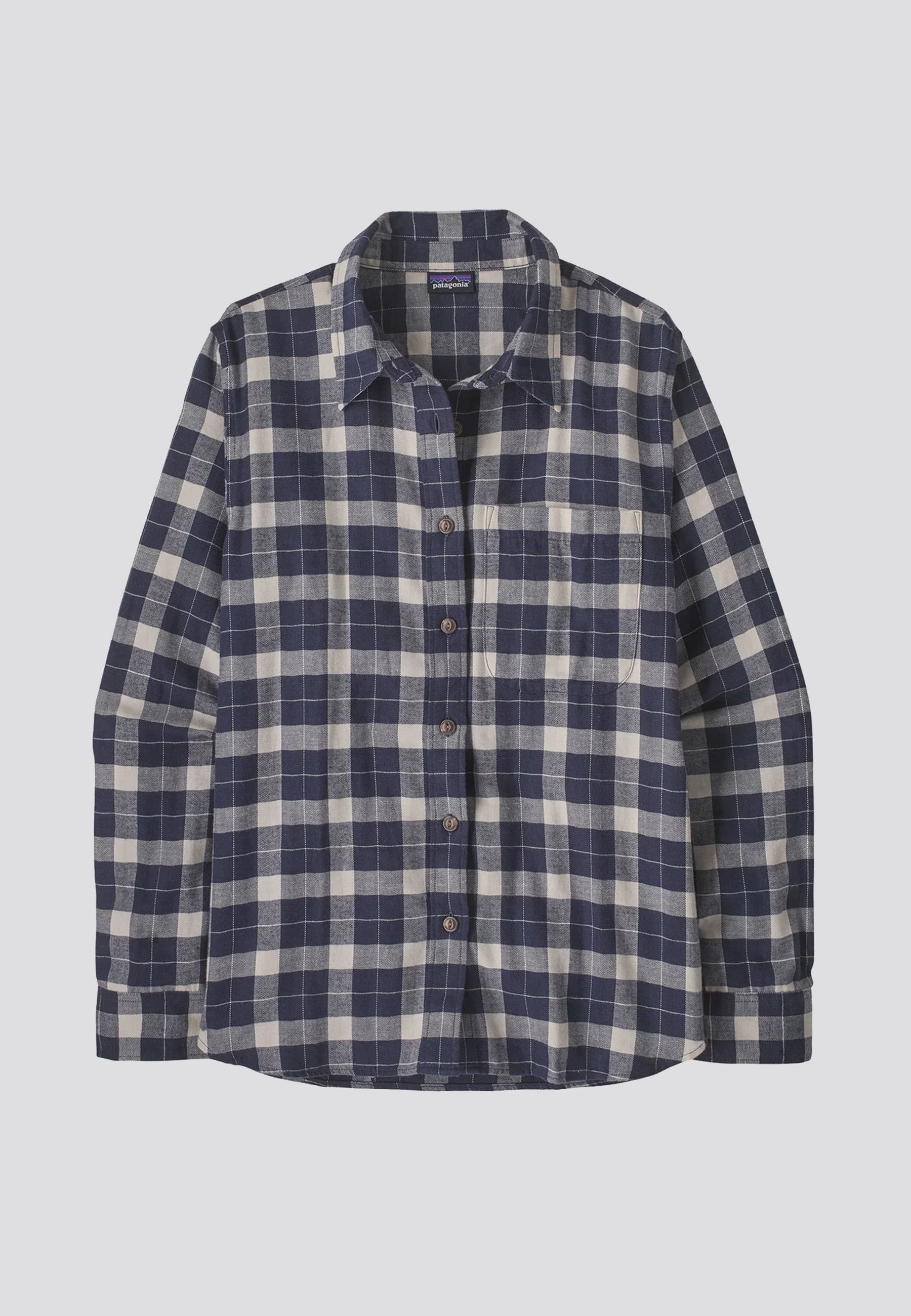 Women's Lightweight Fjord Flannel Shirt - Evergreen Fjord/Smolder Blue