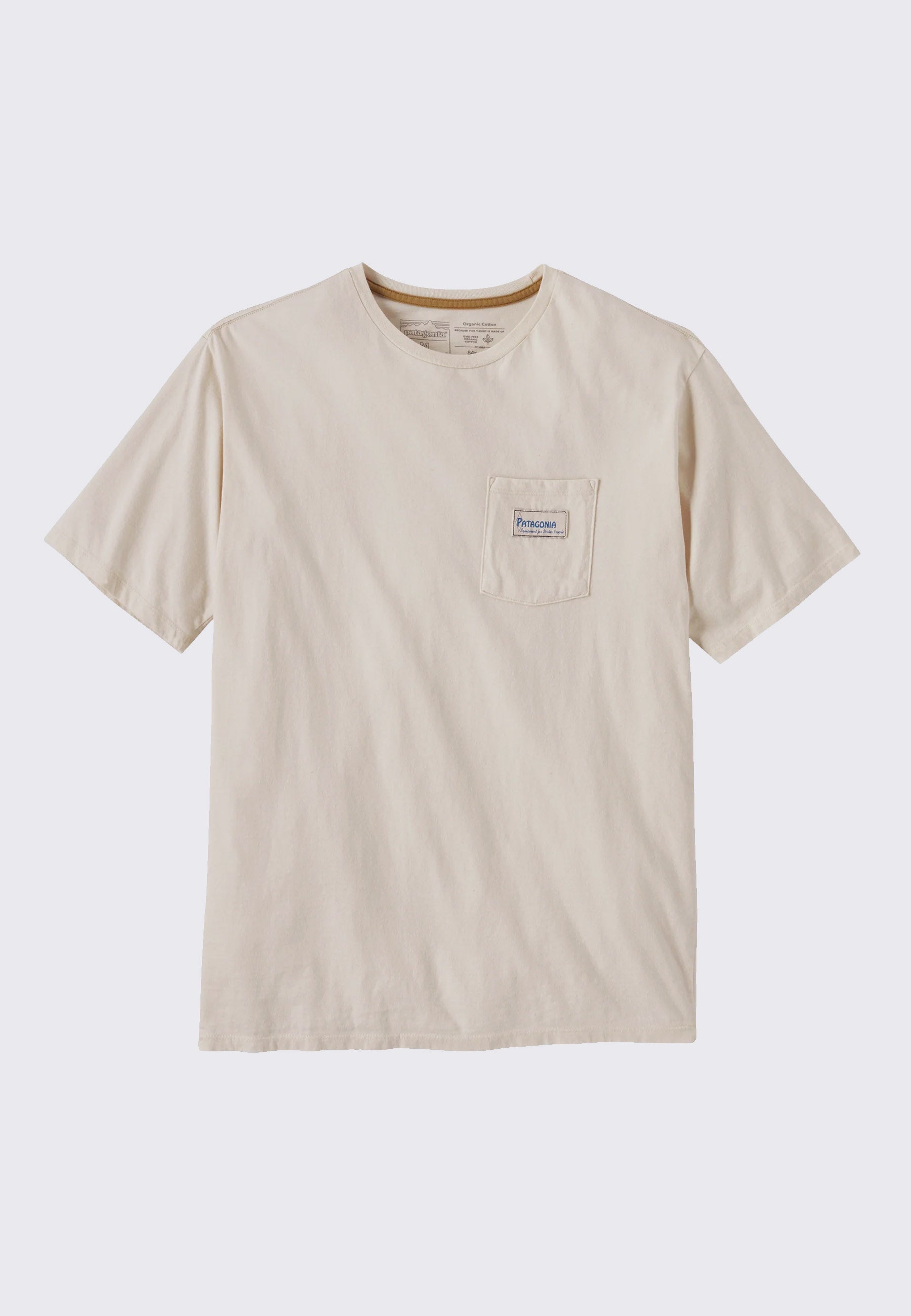 Water People Organic Pocket T-Shirt - Undyed Natural