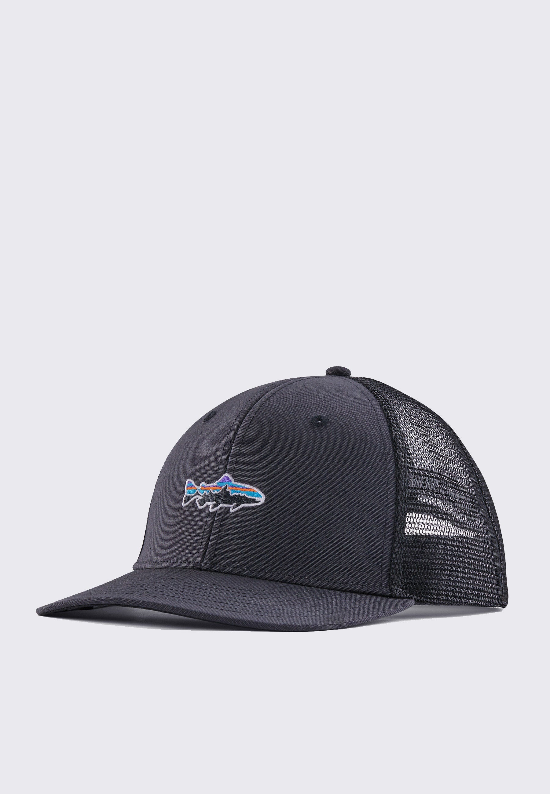 Stand Up Trout Trucker Hat - Ink Black