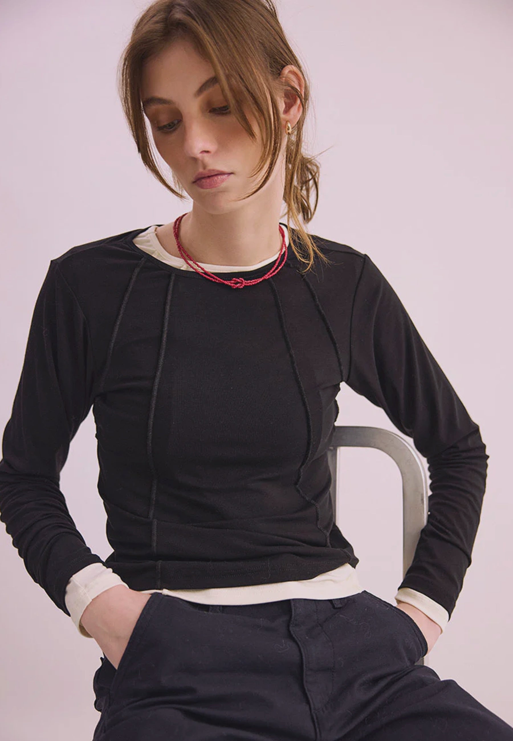 Seam Top - Black