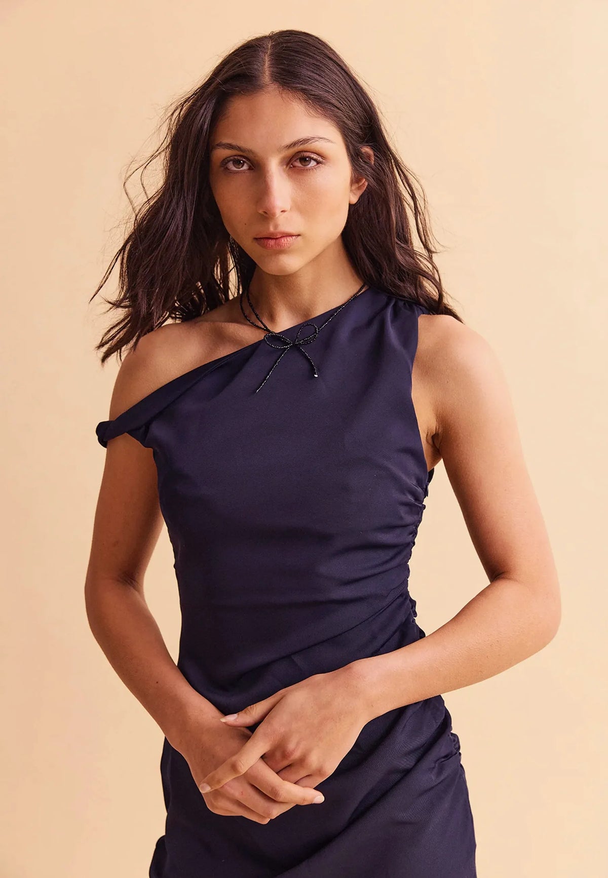 Twist Dress - Navy