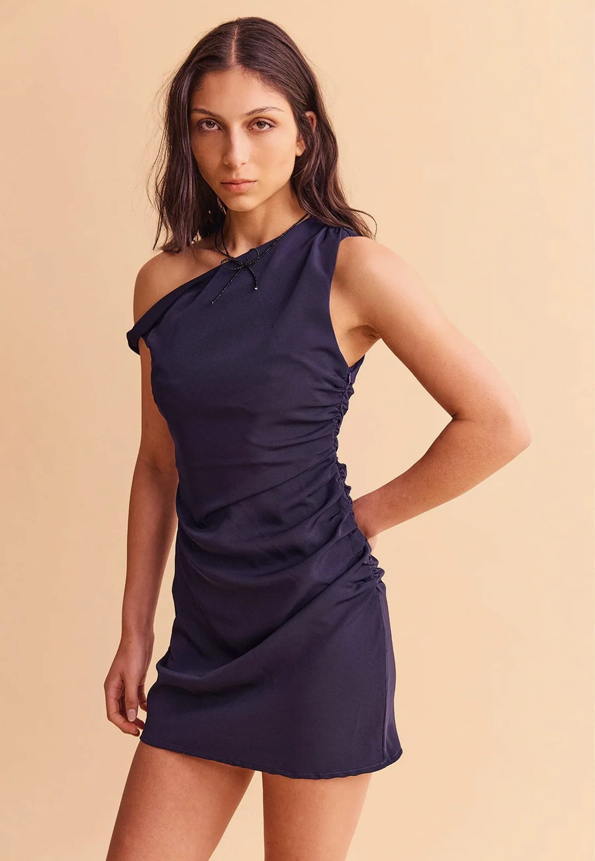 Twist Dress - Navy