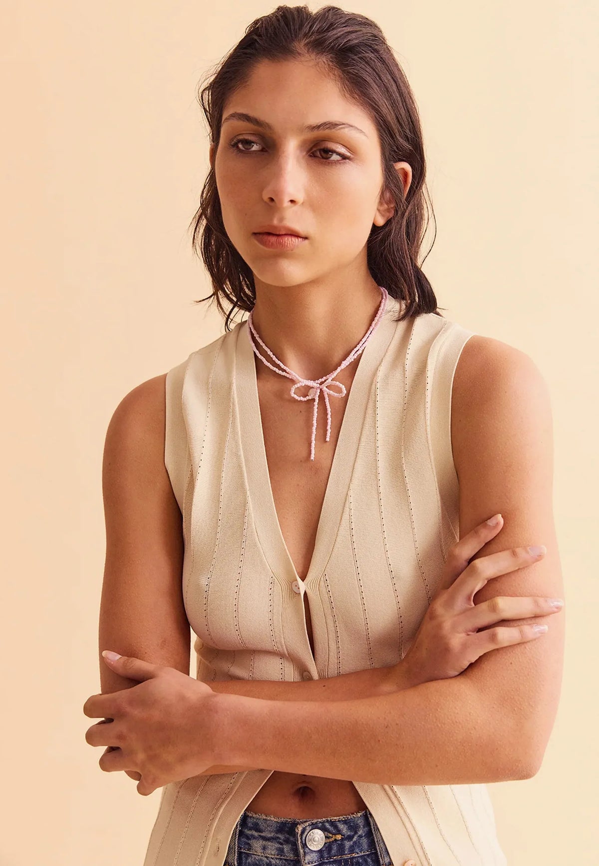 Vera Vest - Cream