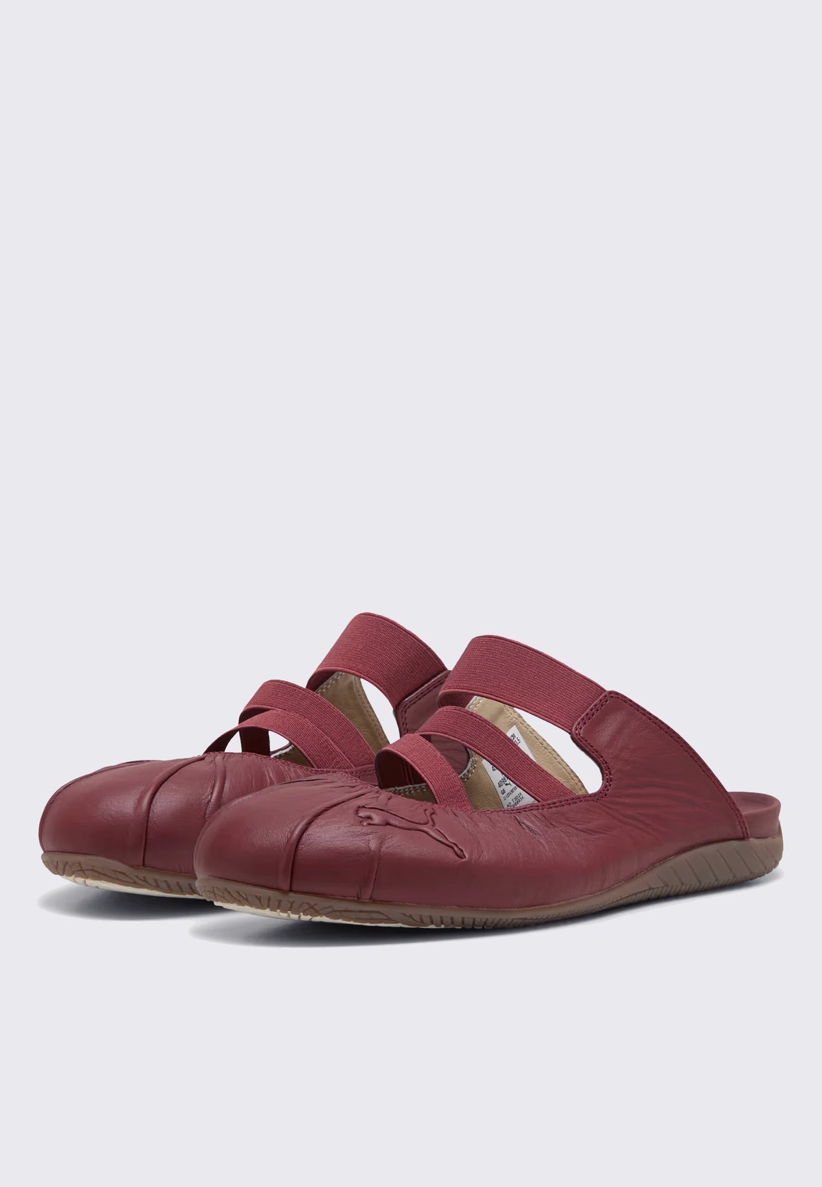 Womens Speedcat Leather Mule - Burgundy/Haute Coffee