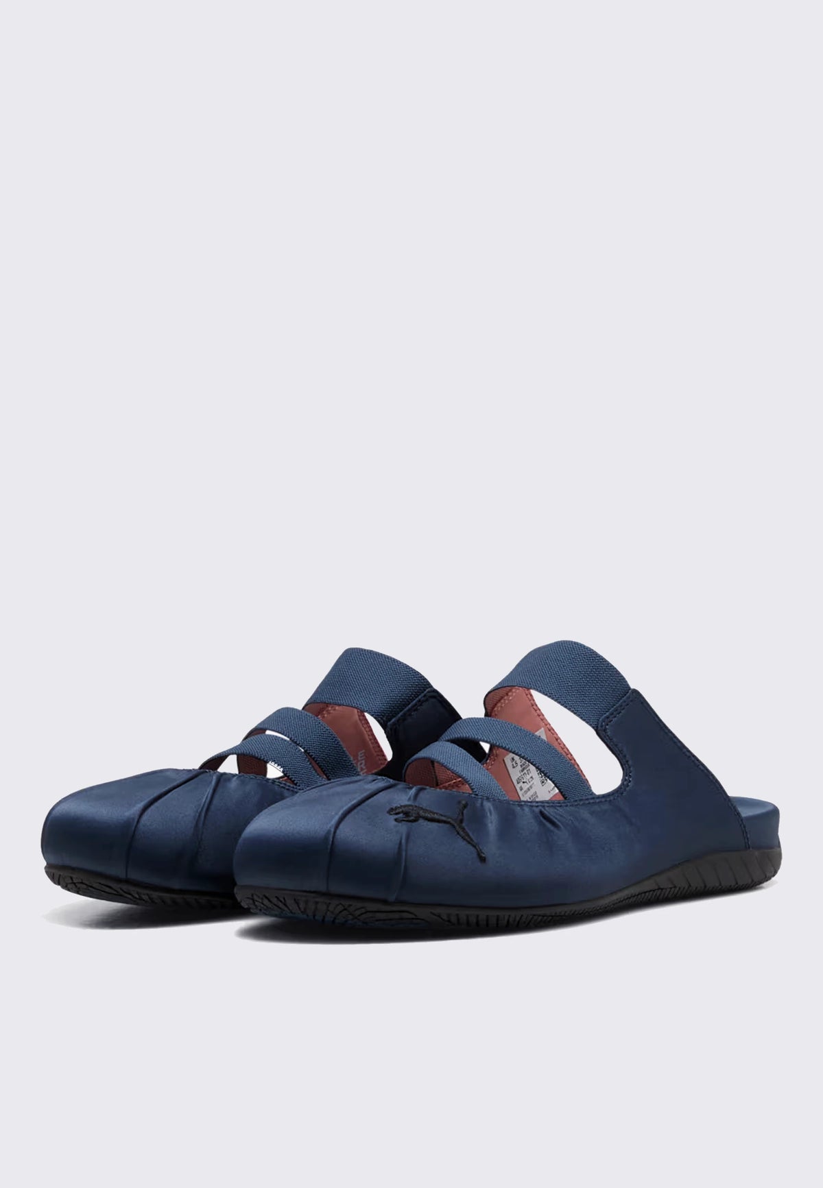 Womens Speedcat Satin Mule - Blue Gray/Soft Clay