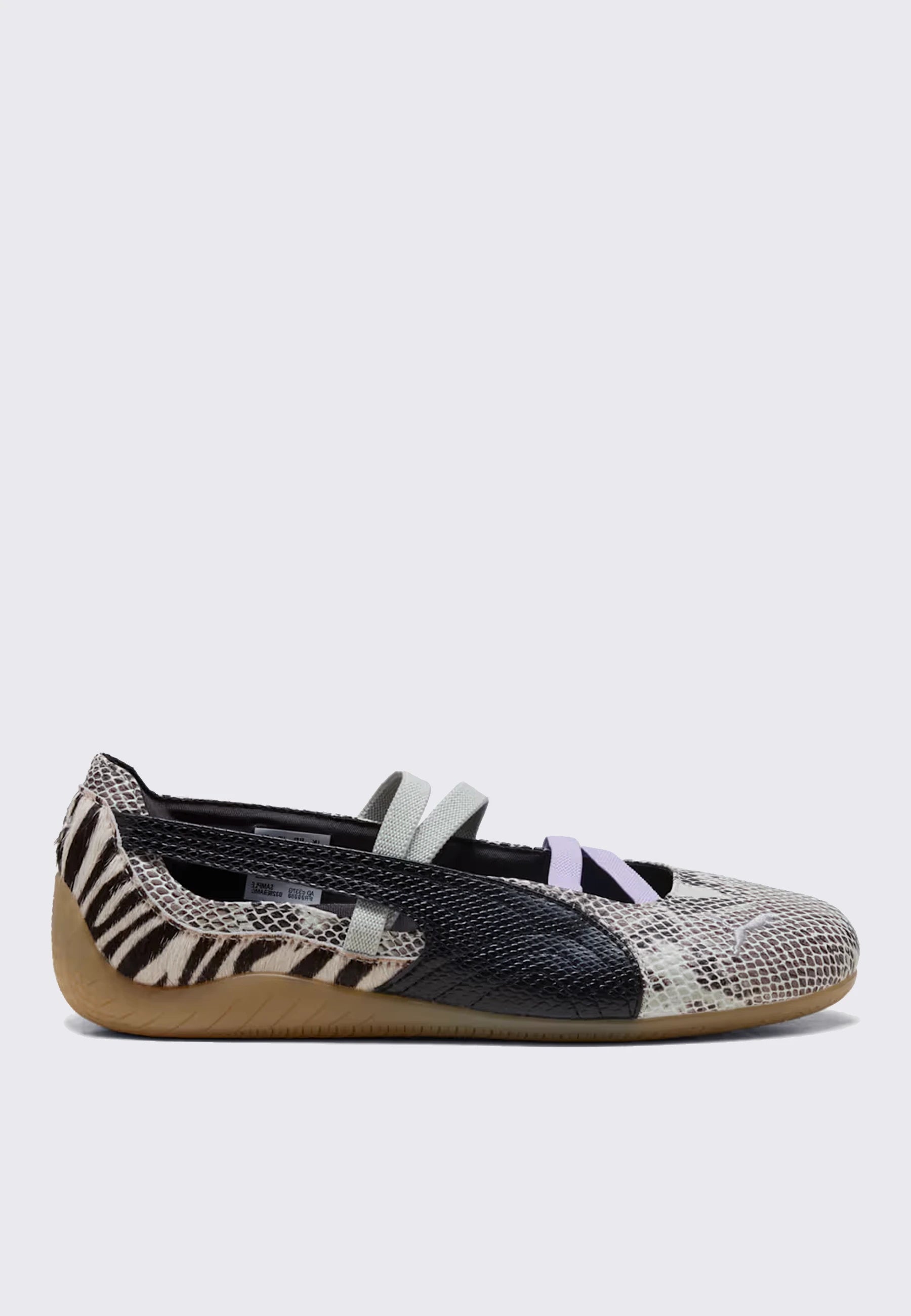 Womens Speedcat Ballet Mixed Feels - Black/Brown/Light Laer