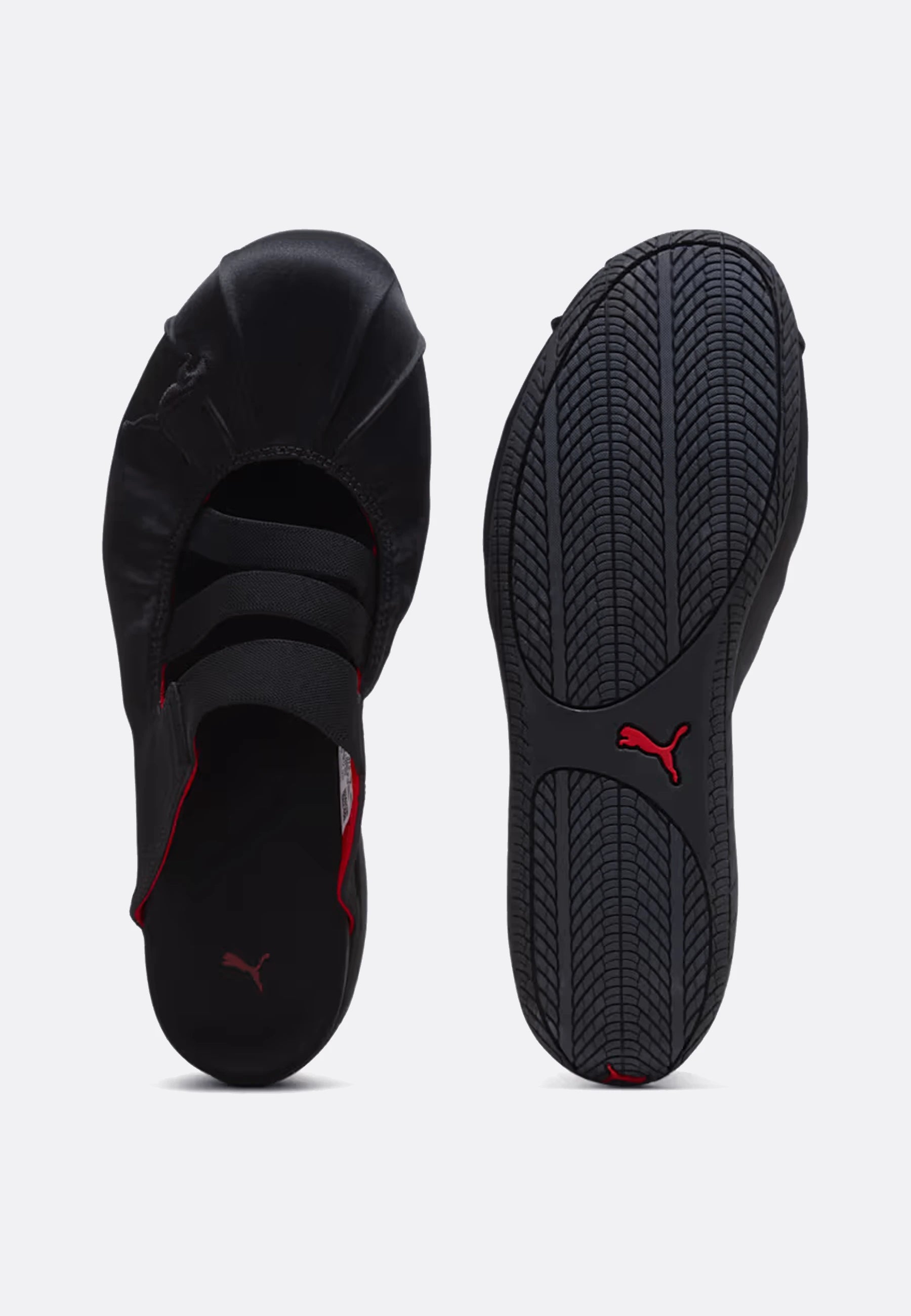 Womens Speedcat Satin Mule - Puma Black/For All Time Red