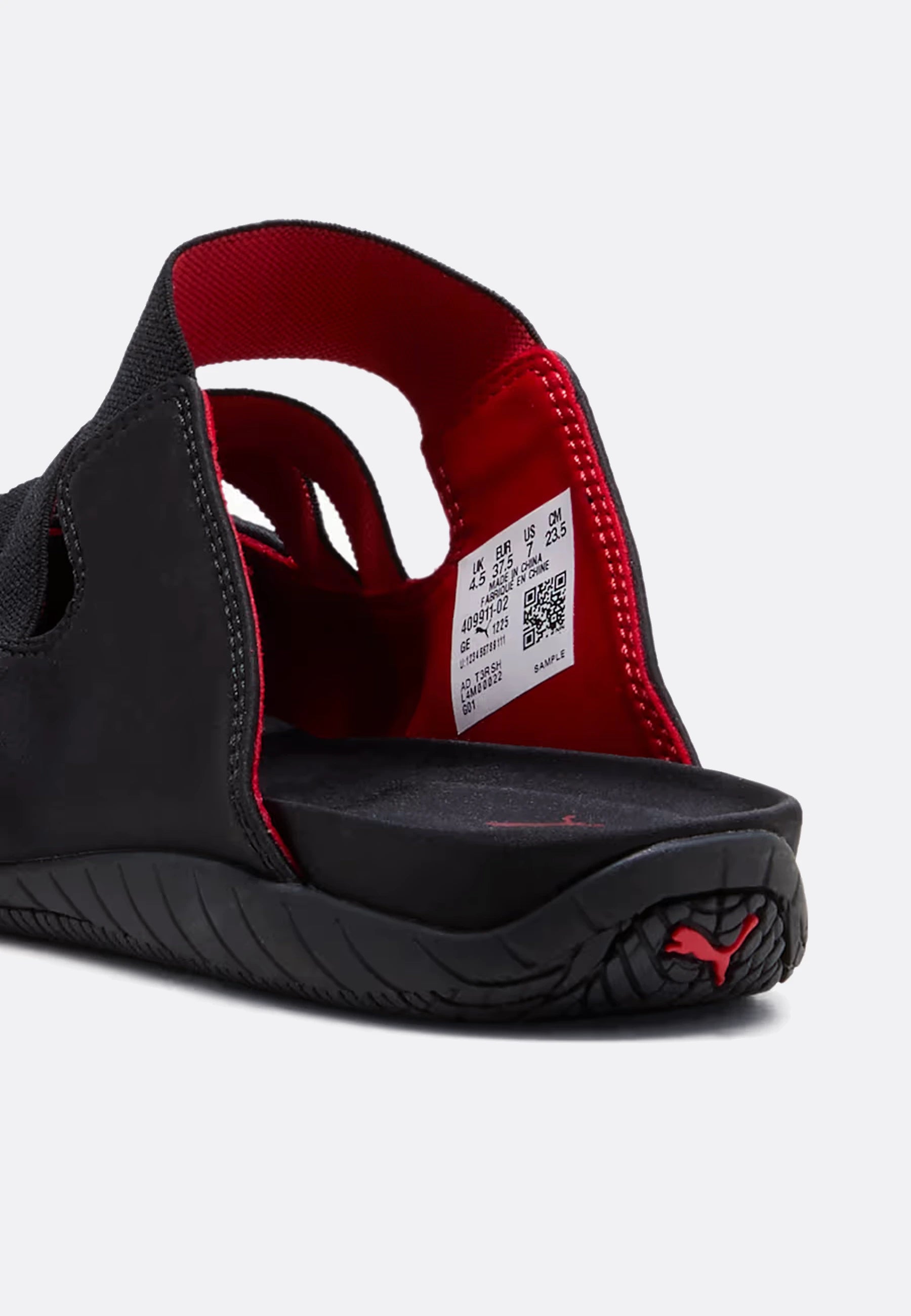 Womens Speedcat Satin Mule - Puma Black/For All Time Red
