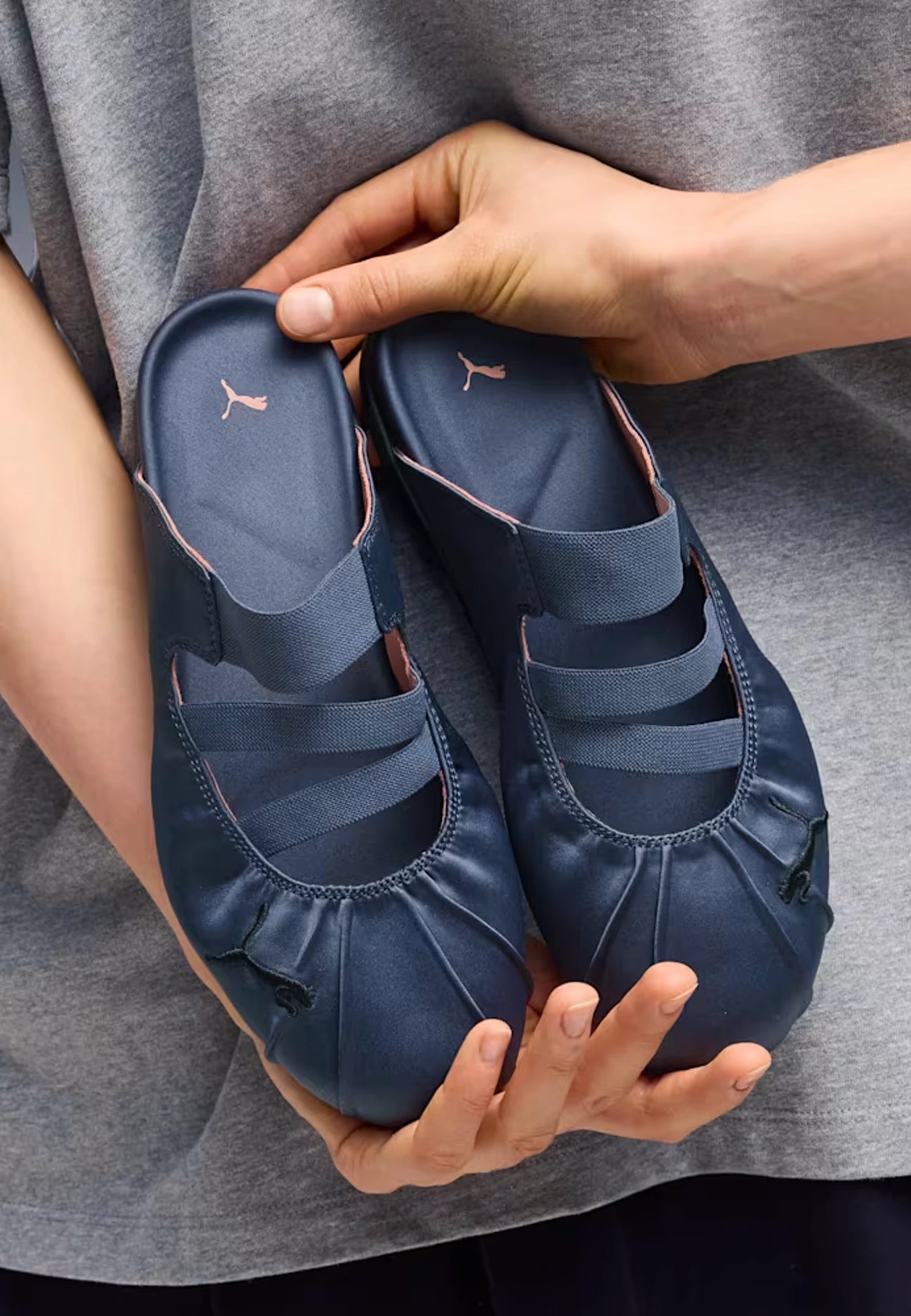Womens Speedcat Satin Mule - Blue Gray/Puma Black