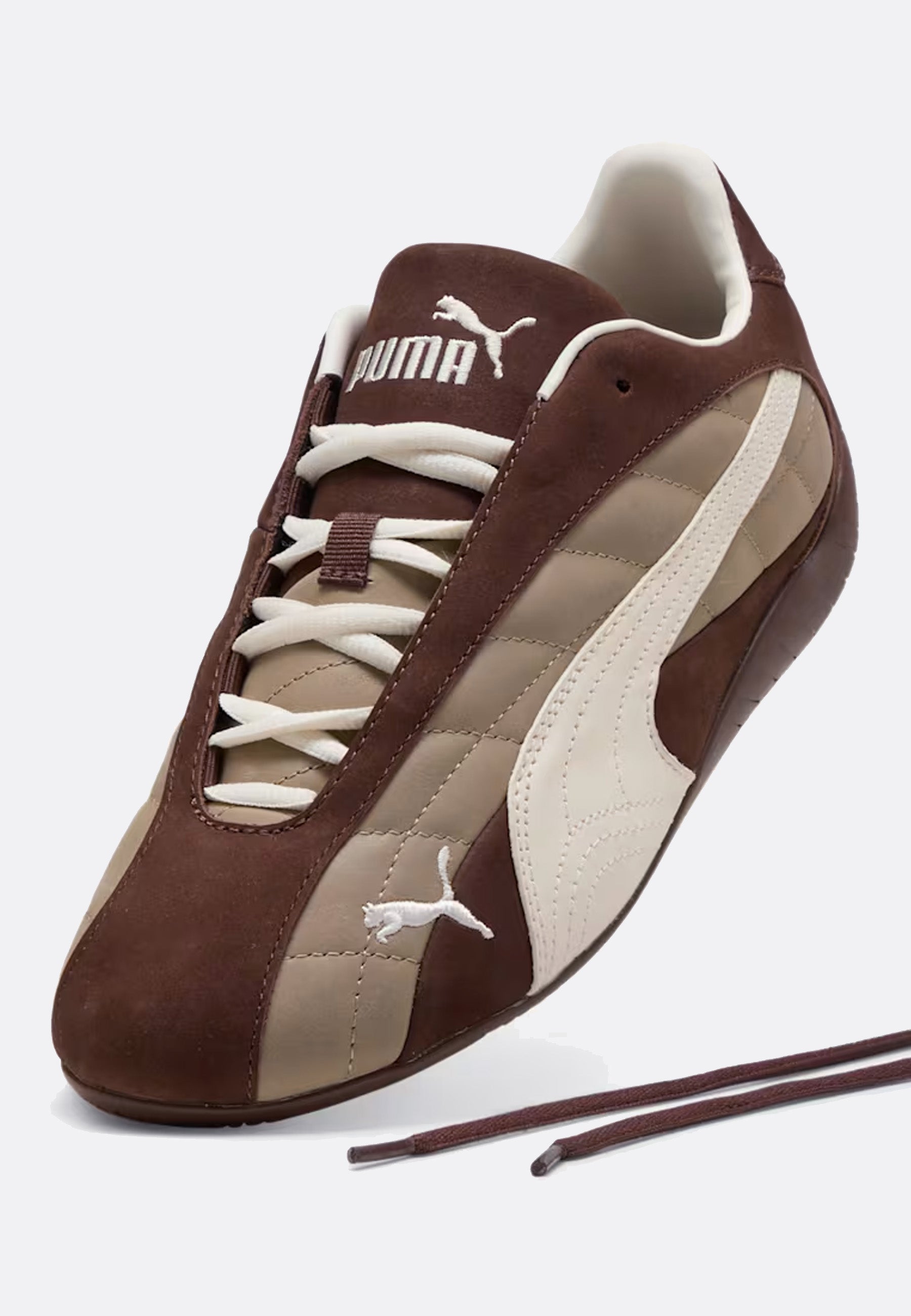 Speedcat Plus Quilted - Espresso Brown/Warm White