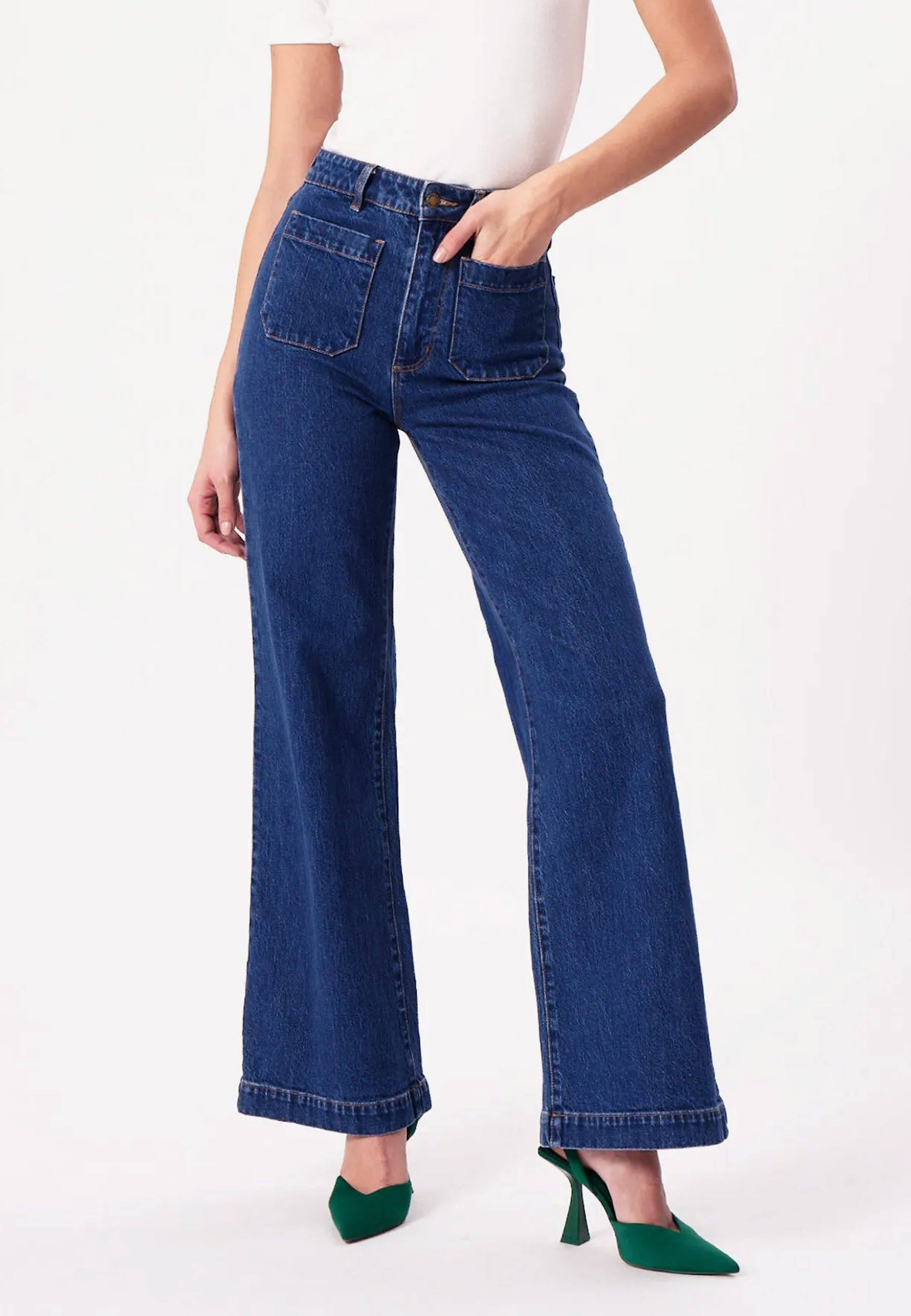 Sailor Jeans Long - Eco Ruby Blue