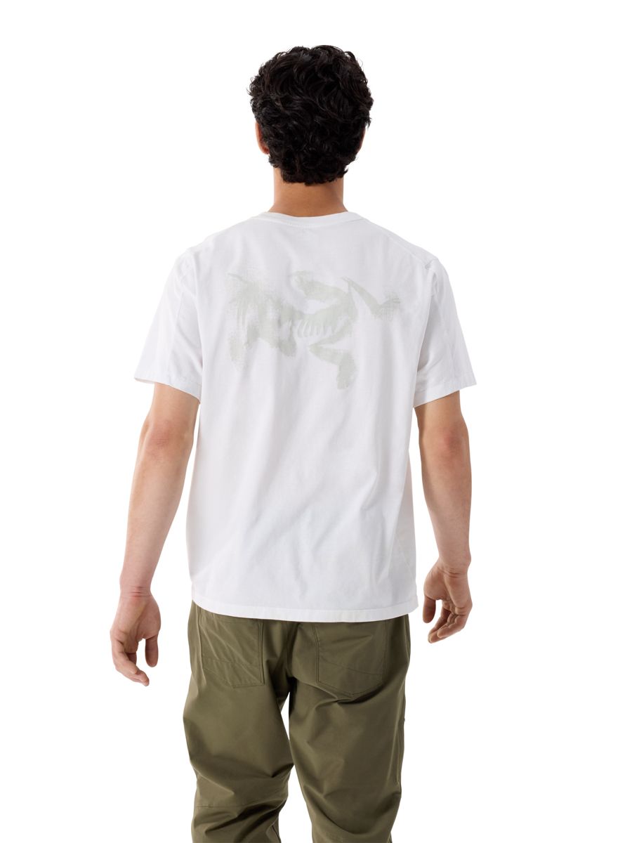 Kragg Supima Cotton Blurred Bird T-Shirt - White Light/Atmos
