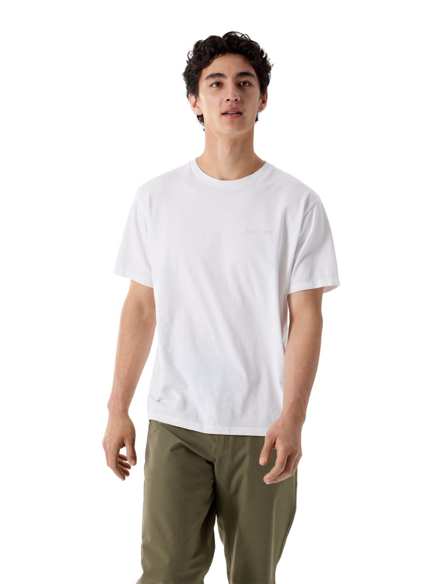 Kragg Supima Cotton Blurred Bird T-Shirt - White Light/Atmos