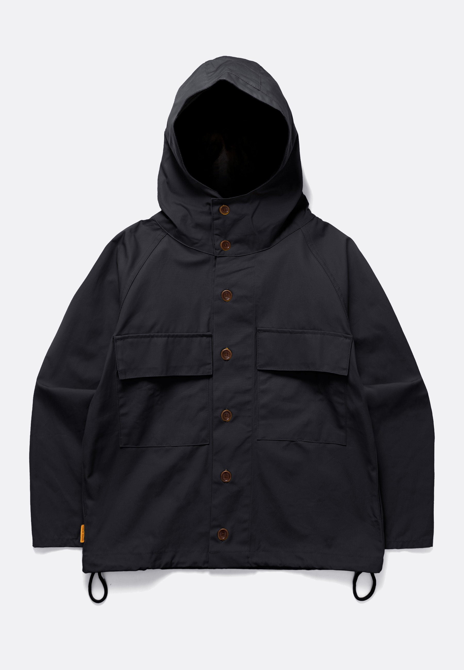 Waxed Cotton Allotment Parka - Black