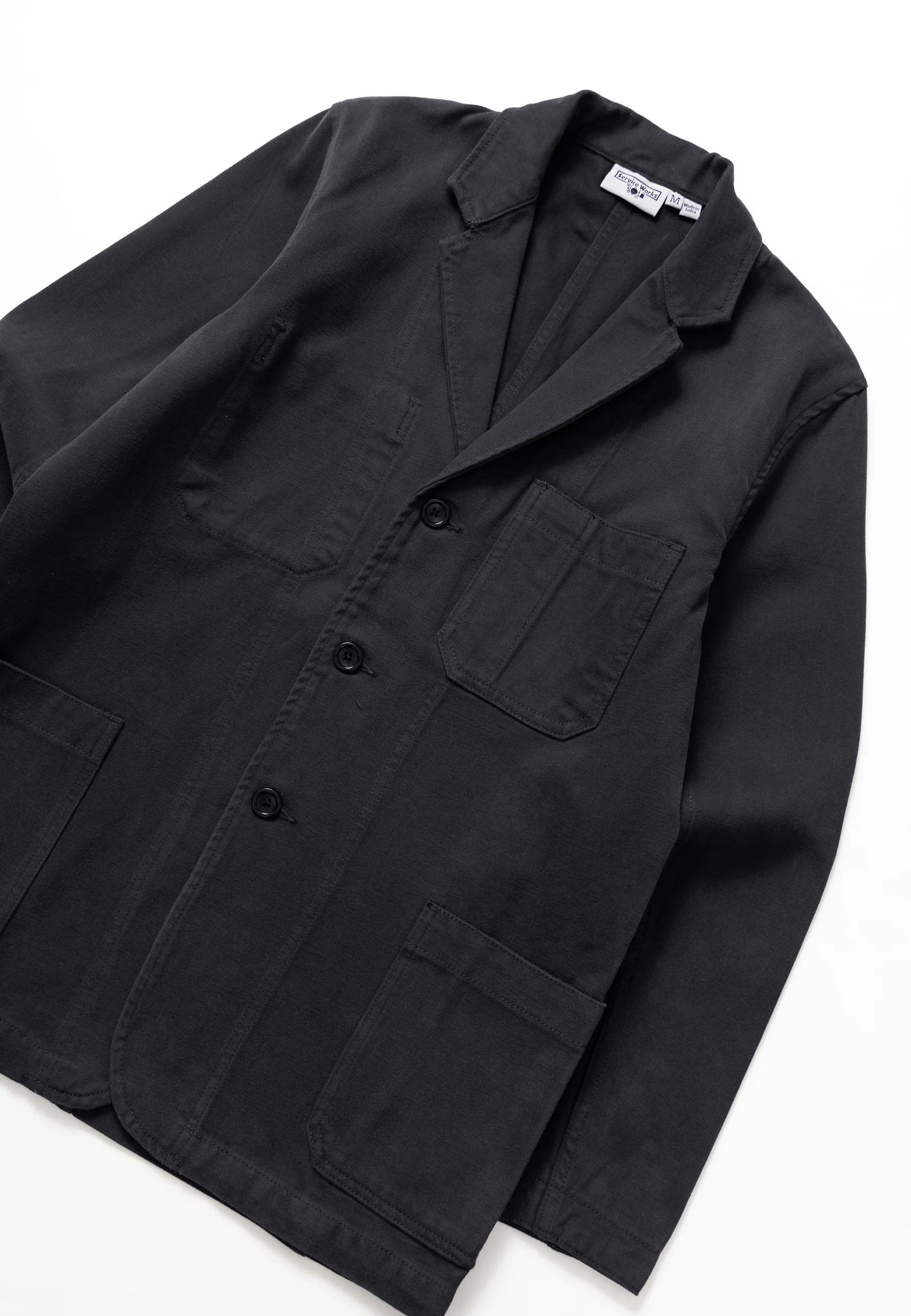 Moleskin Server Suit Jacket - Black