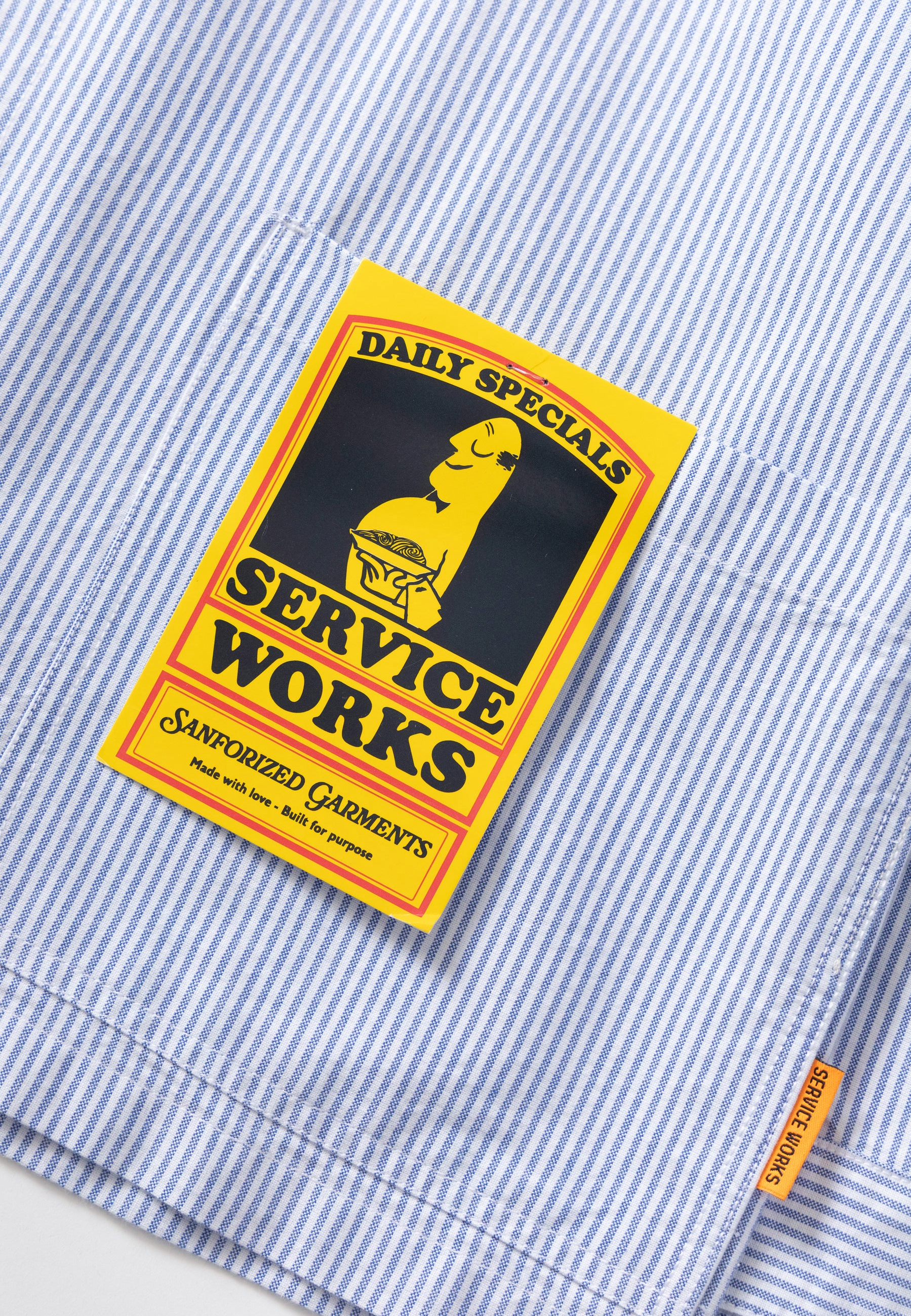 Waiter Shirt - Oxford Blue Stripe