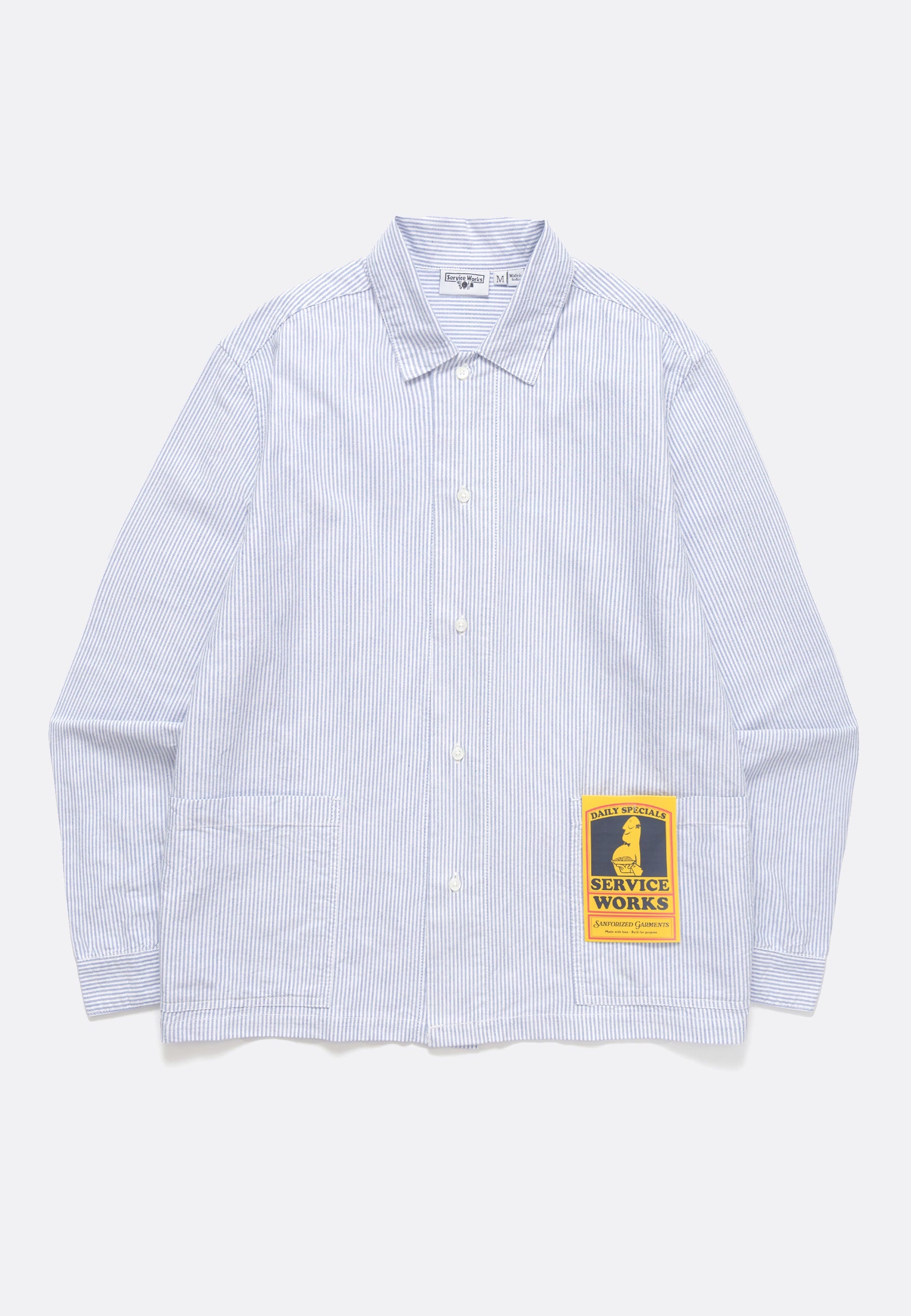 Waiter Shirt - Oxford Blue Stripe