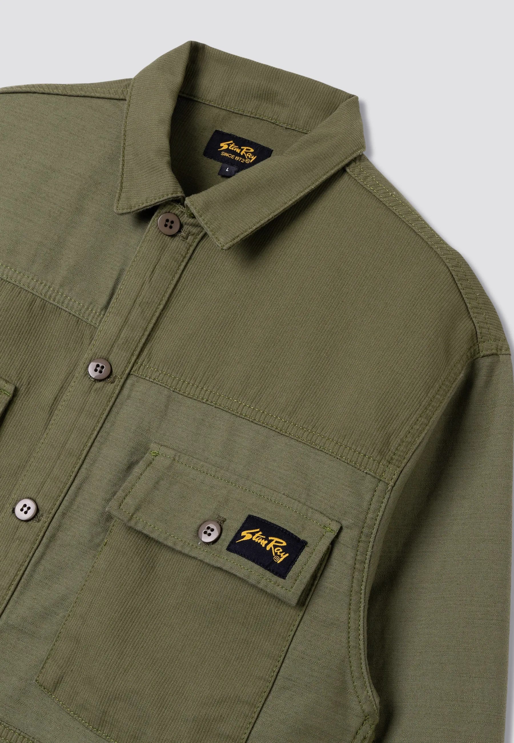 CPO Shirt Olive Poplin/Sateen