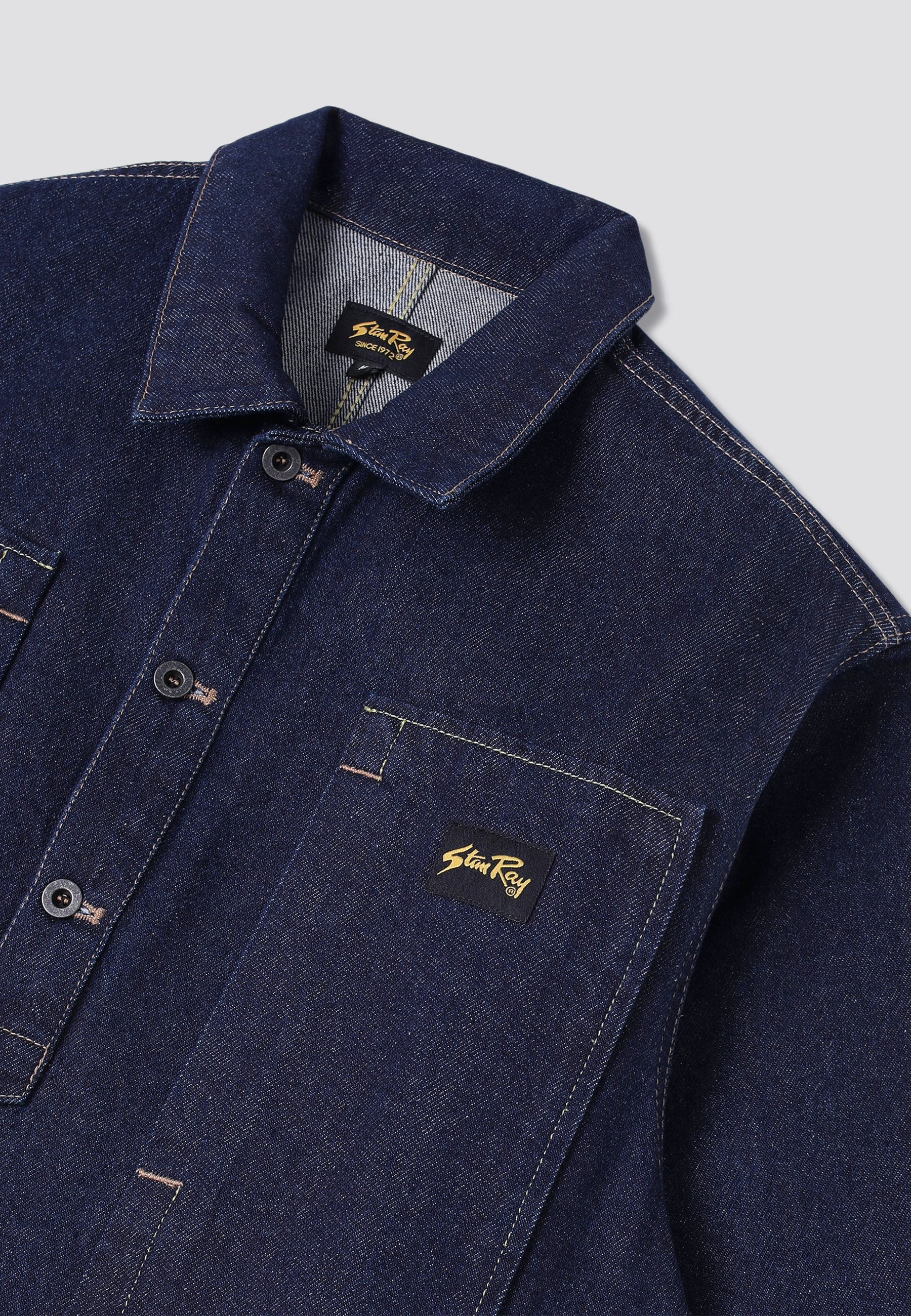 Painters Pop Over Shirt - Single Rinse Denim