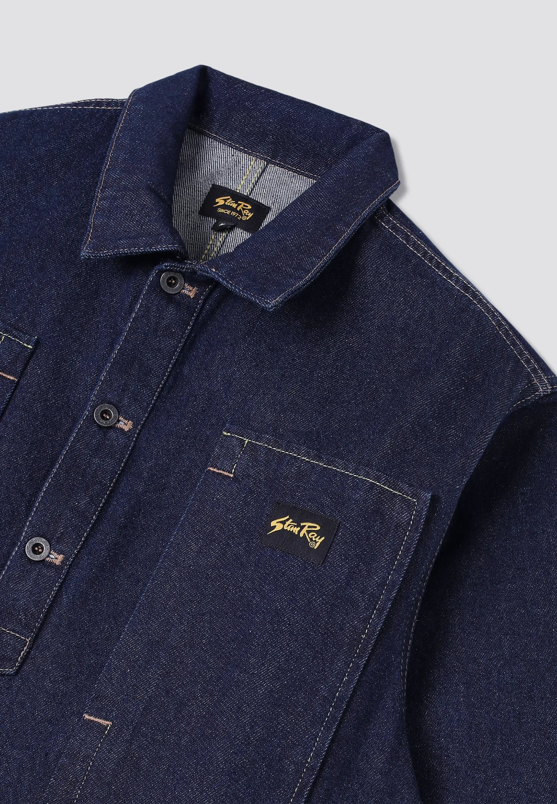 Painters Pop Over Shirt - Single Rinse Denim