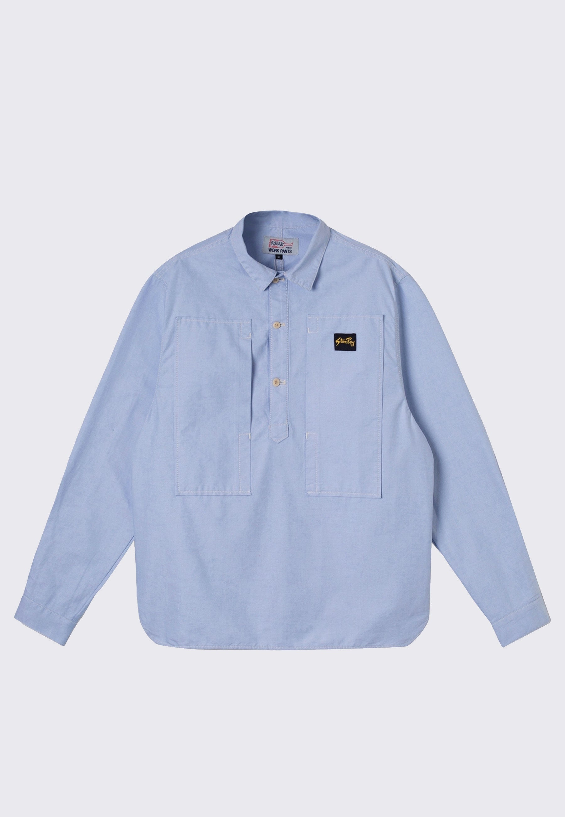 Painters Pop Over Shirt - Washed Chambrey