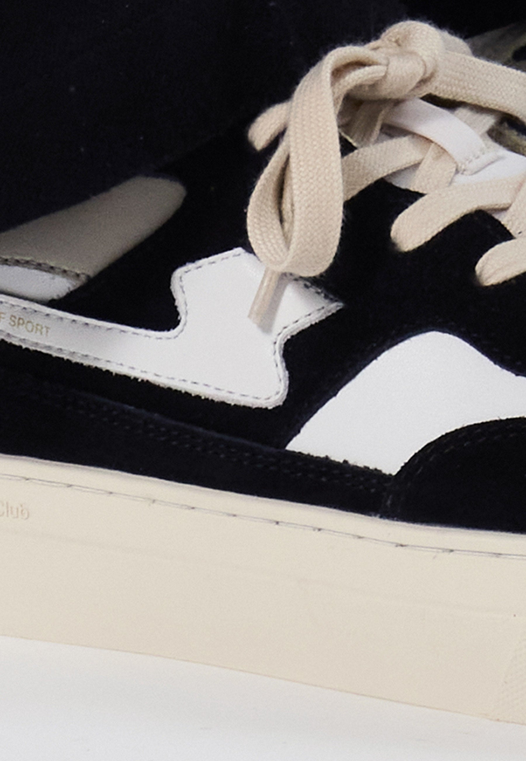 Pearl S-Strike Suede Leather - Black/White