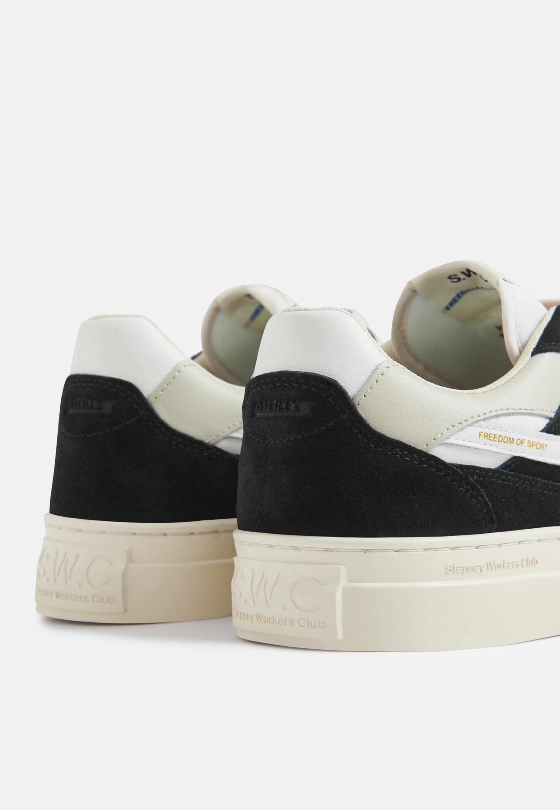 Pearl S-Strike Suede Leather - Black/White