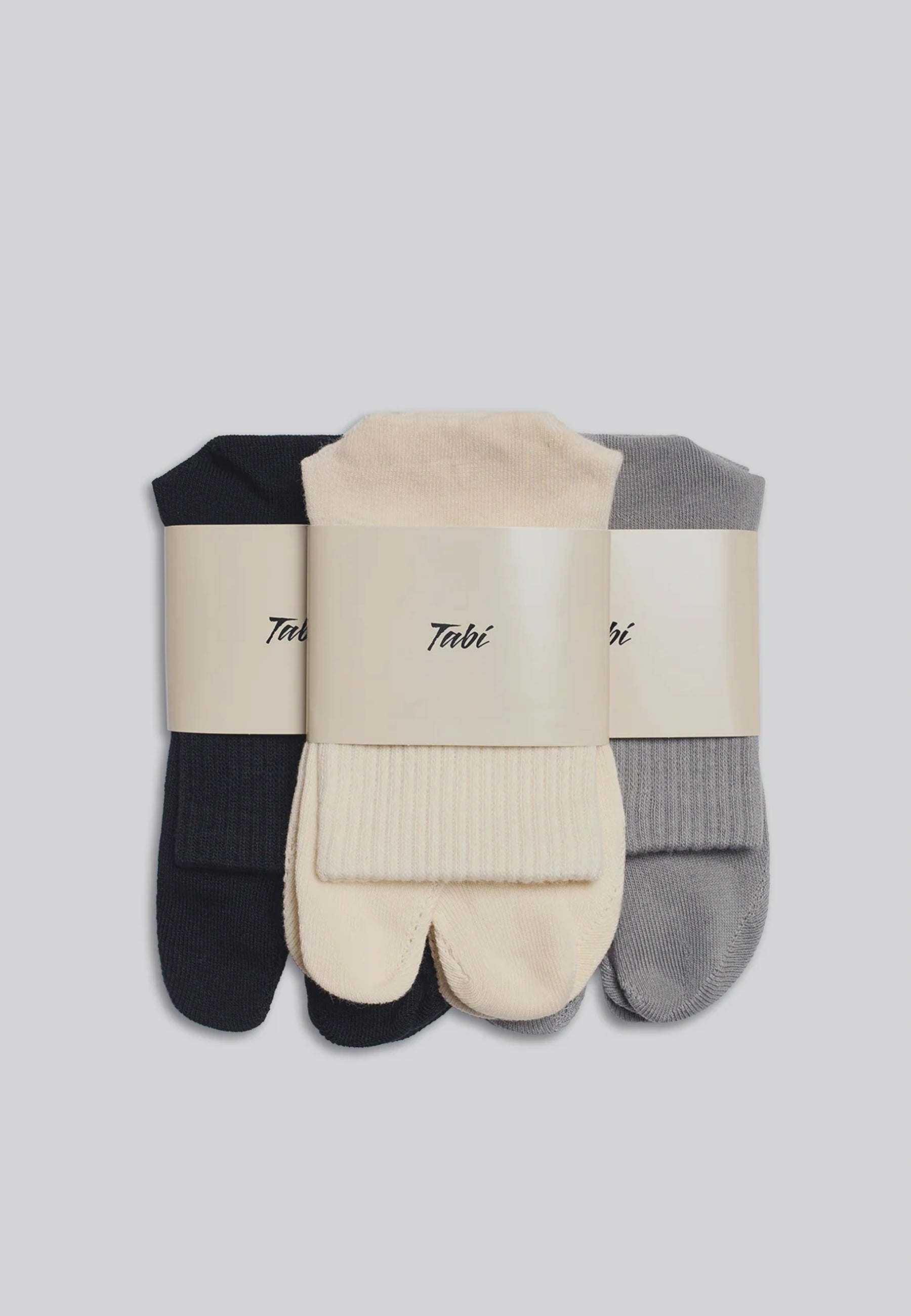 Tabi Socks - 3 Pack Black/Off-White/Grey