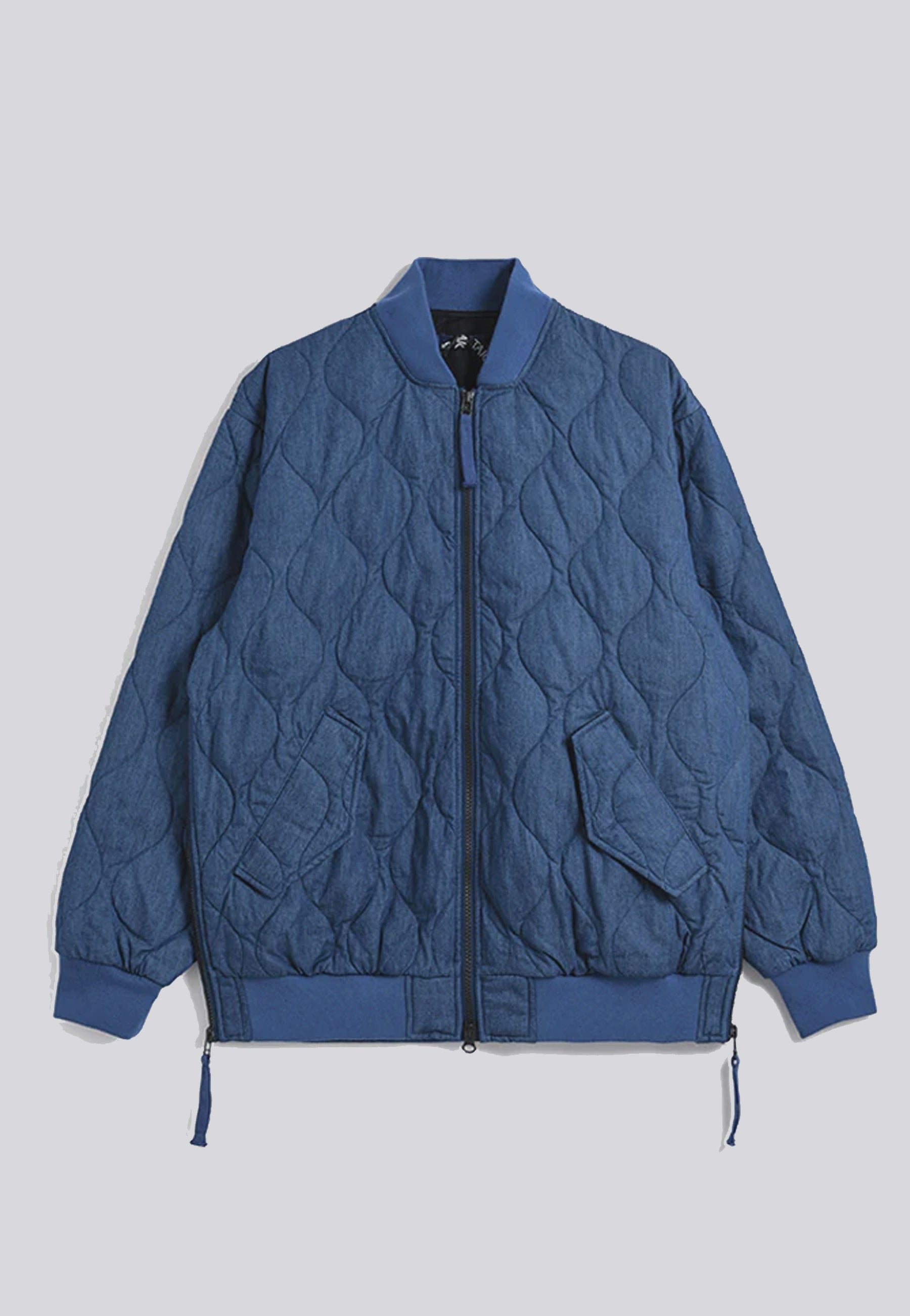 Military MA-1 Type Down Jacket - Indigo Denim