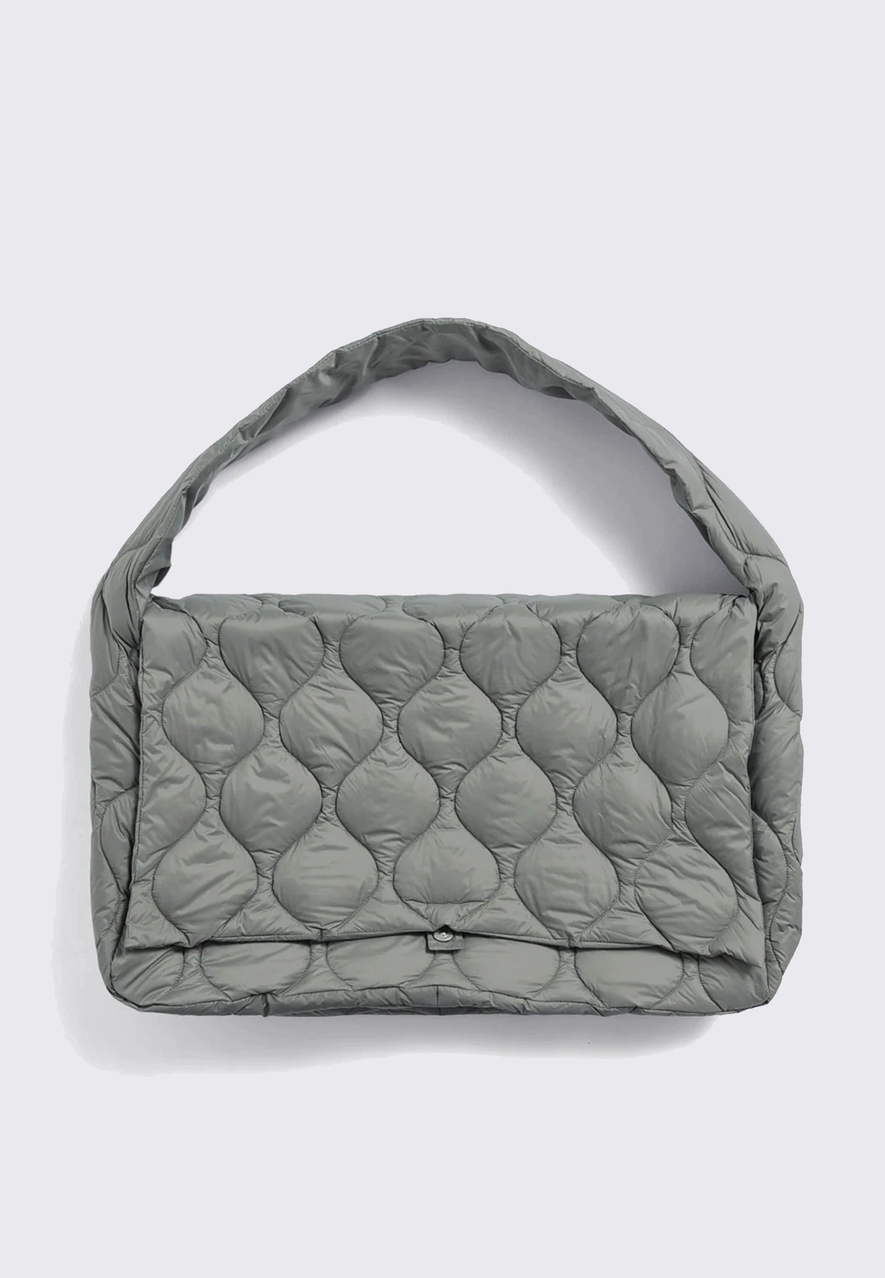 Large Military Messenger Down Bag - Dark Sage Green