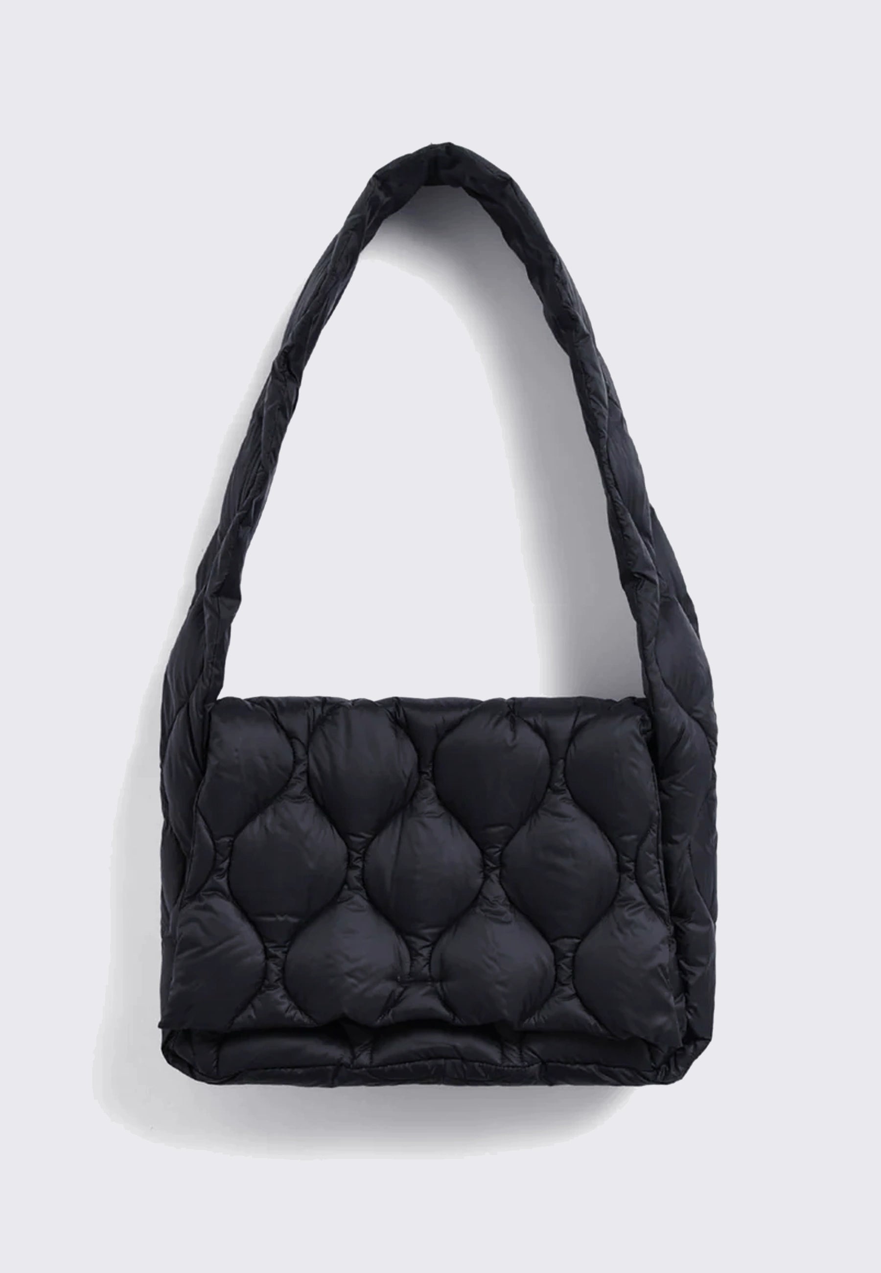 Medium Military Messenger Down Bag - Black