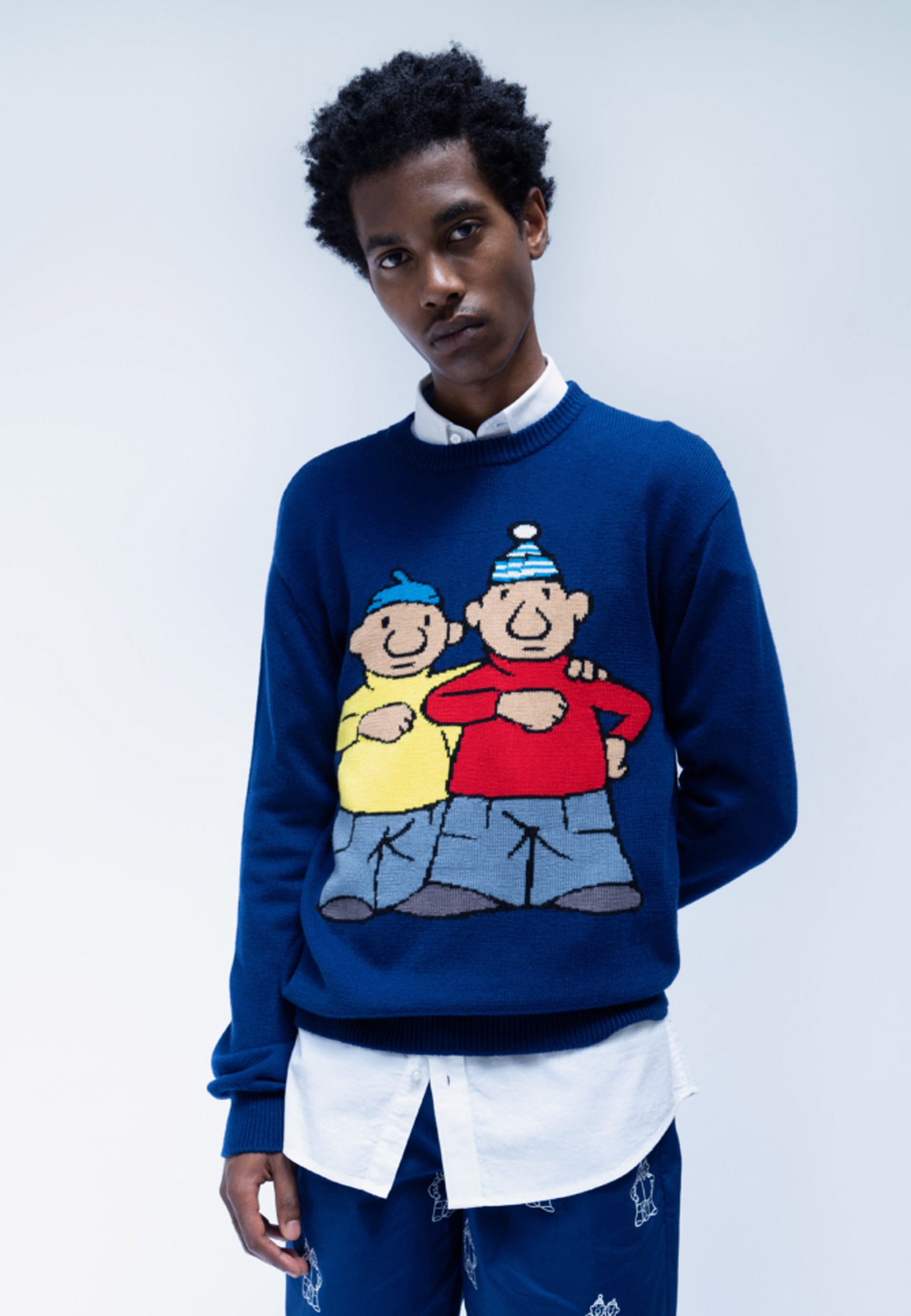 TLC x Pat & Mat Sweater - Navy