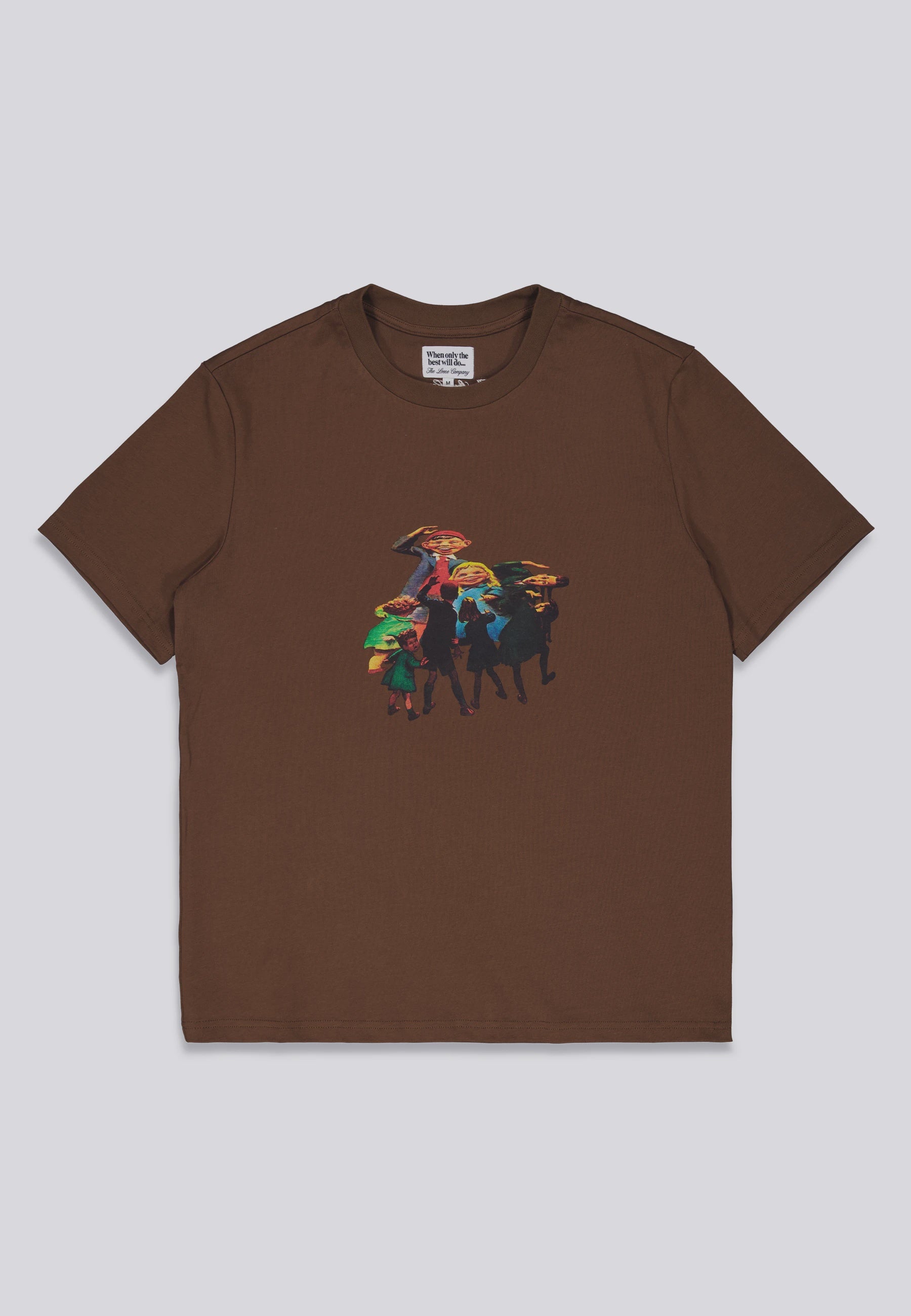 Funhouse Mirror T-Shirt - Brown
