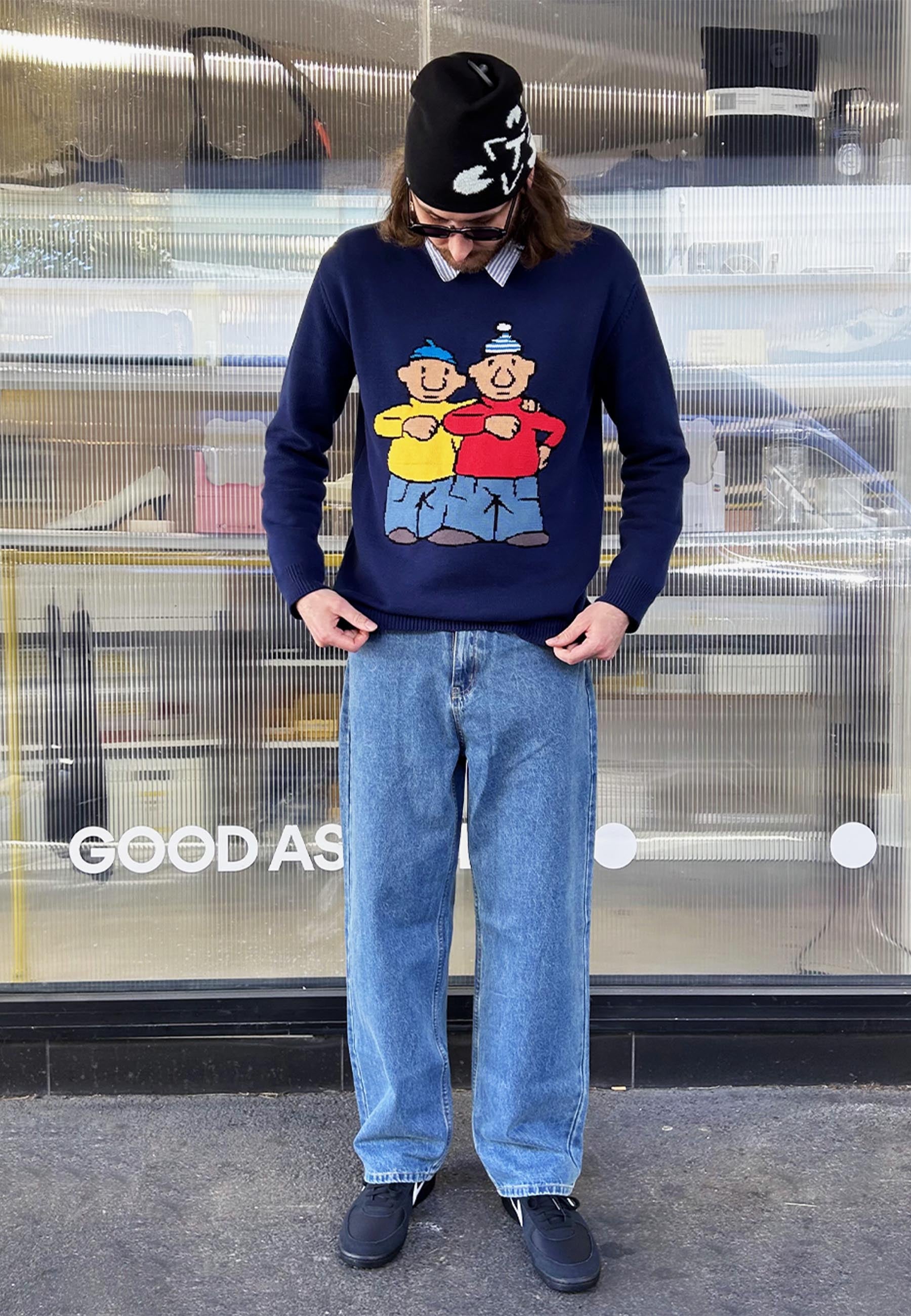 TLC x Pat & Mat Sweater - Navy