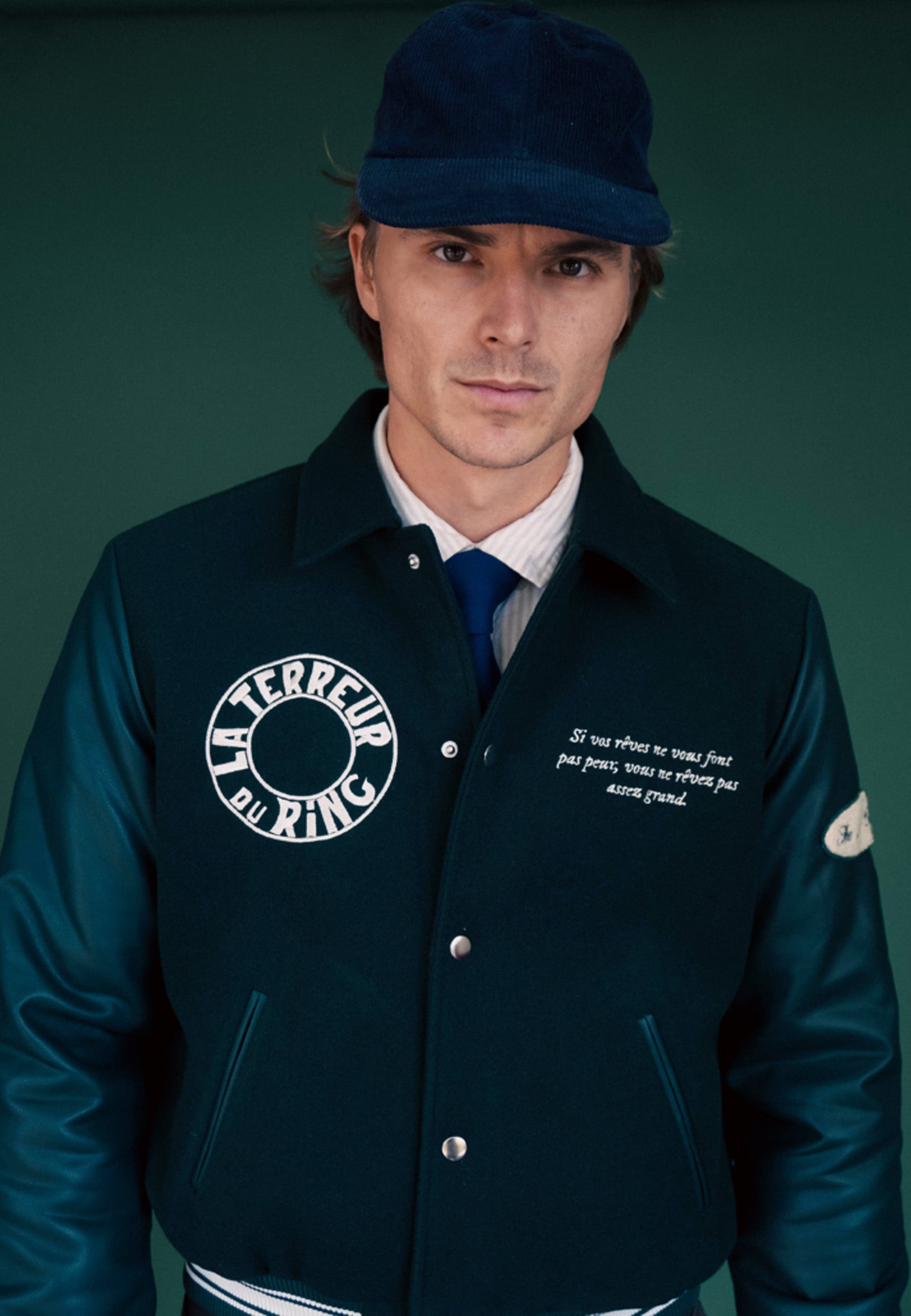 La Terreur Du Ring Varisty Jacket - Dark Green