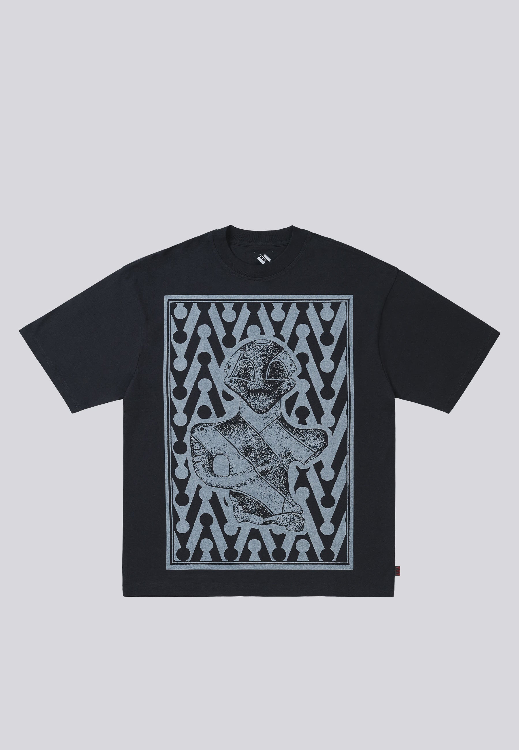 Combo Chevron T-Shirt - Black