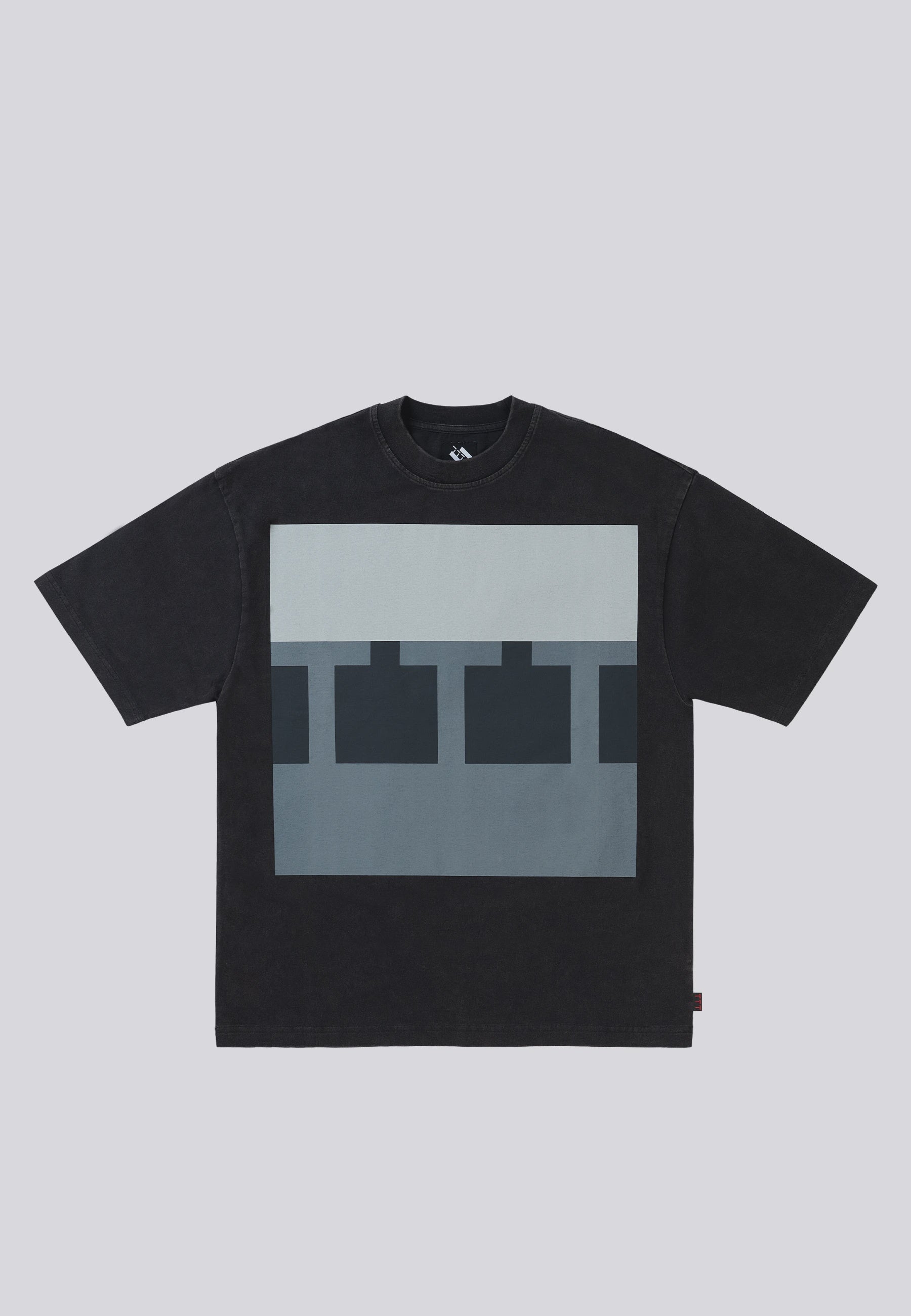 Block T-Shirt - Black Acid Wash