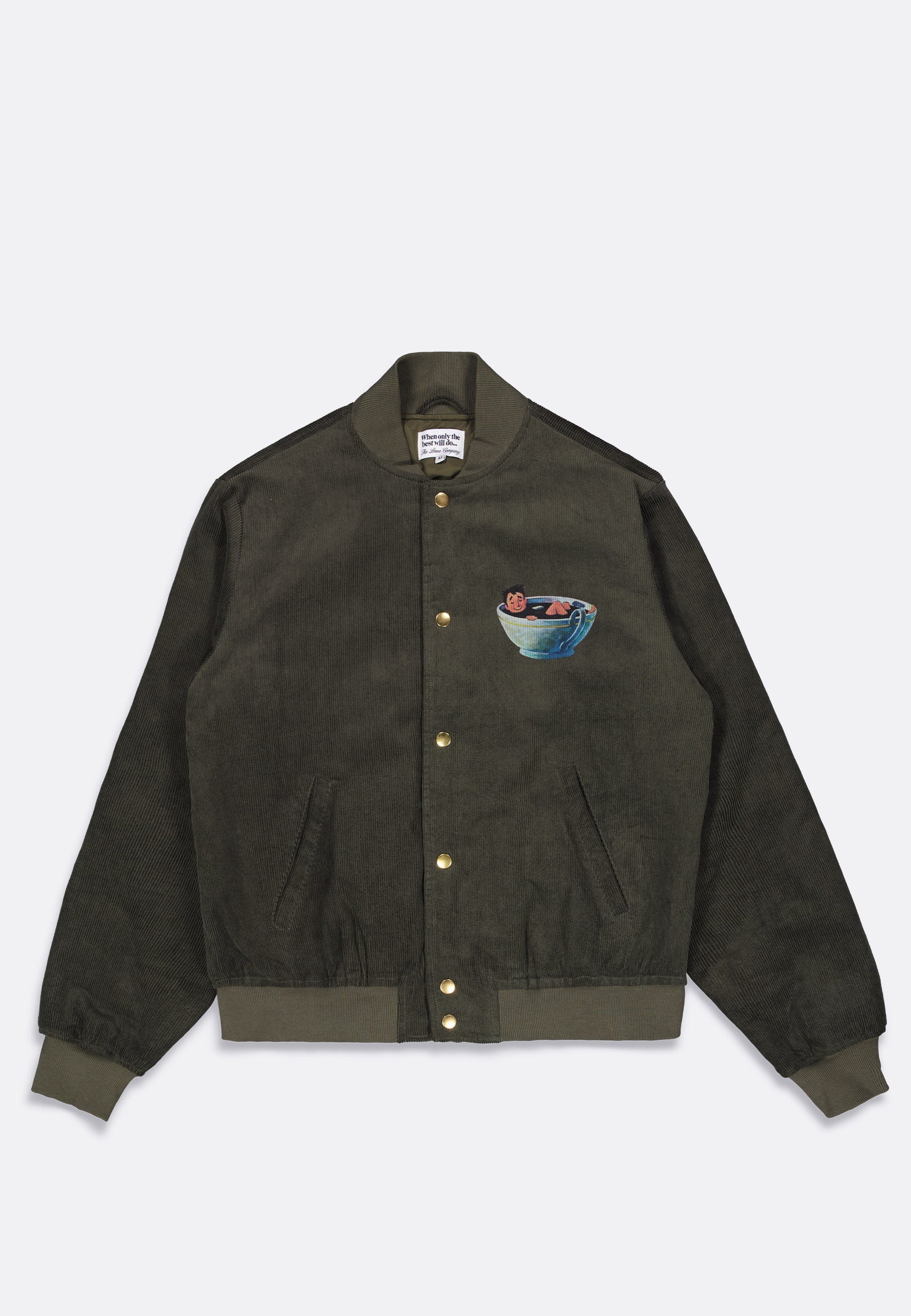 Coffee Corduroy Bomber - Green