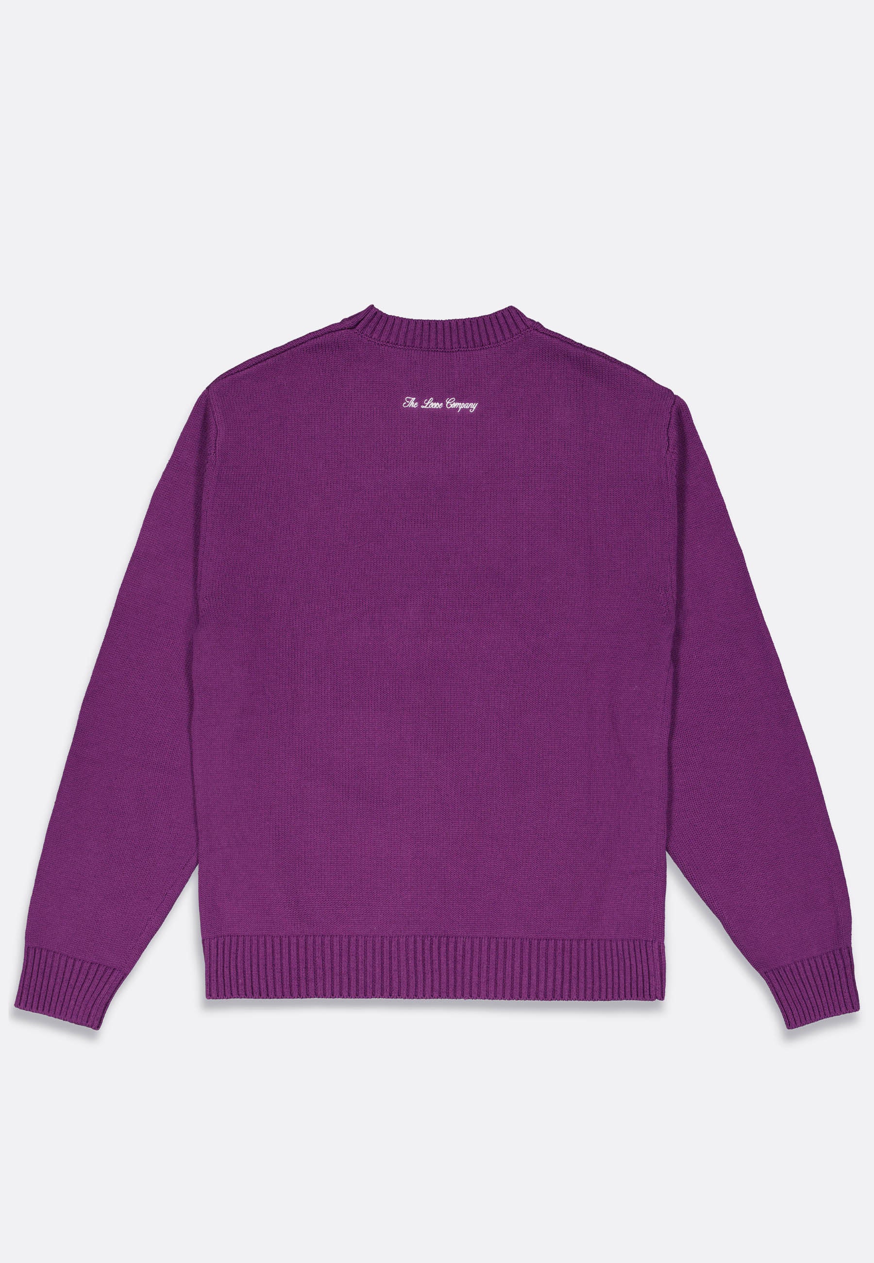 Food Knitted Sweater - Purple