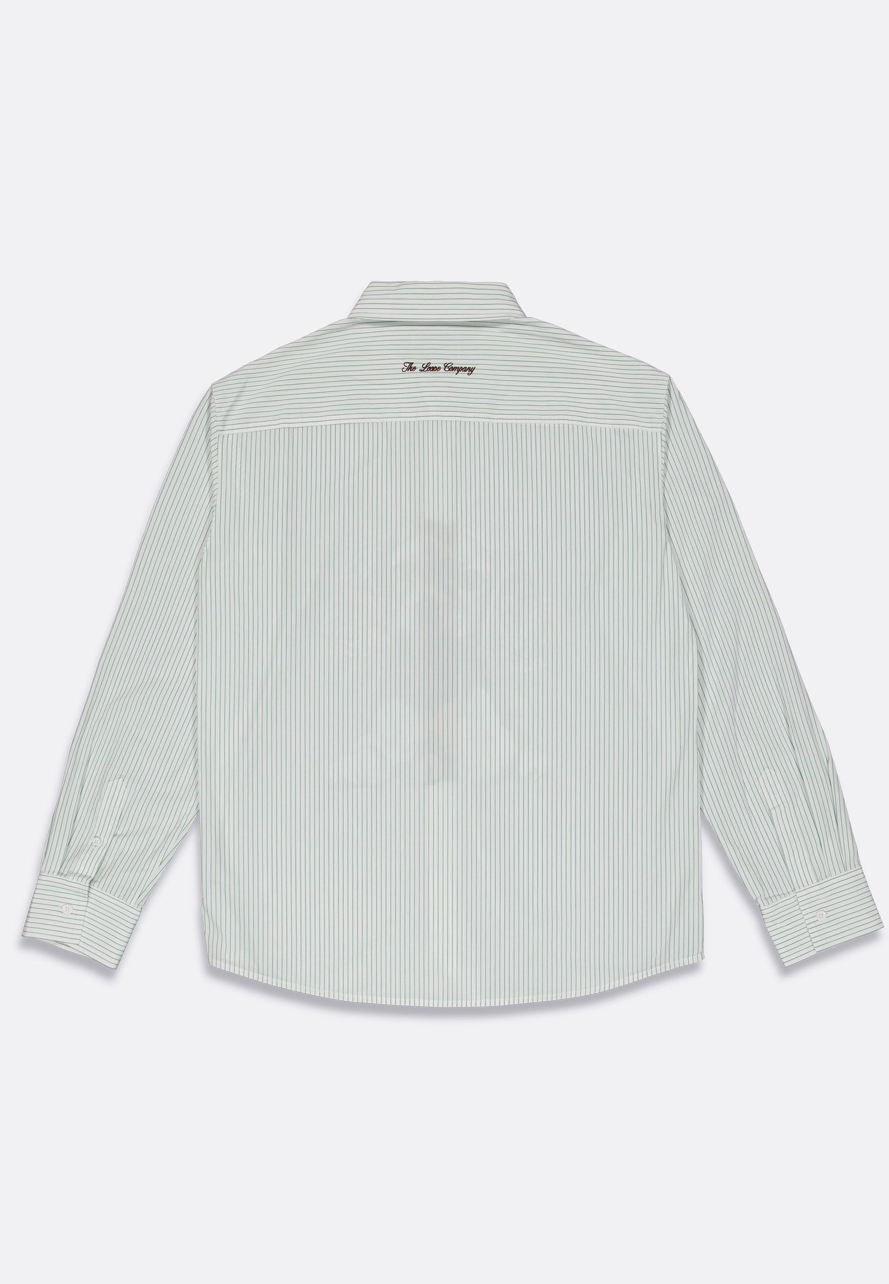 Puppy Shirt - Green/Cream Stripe