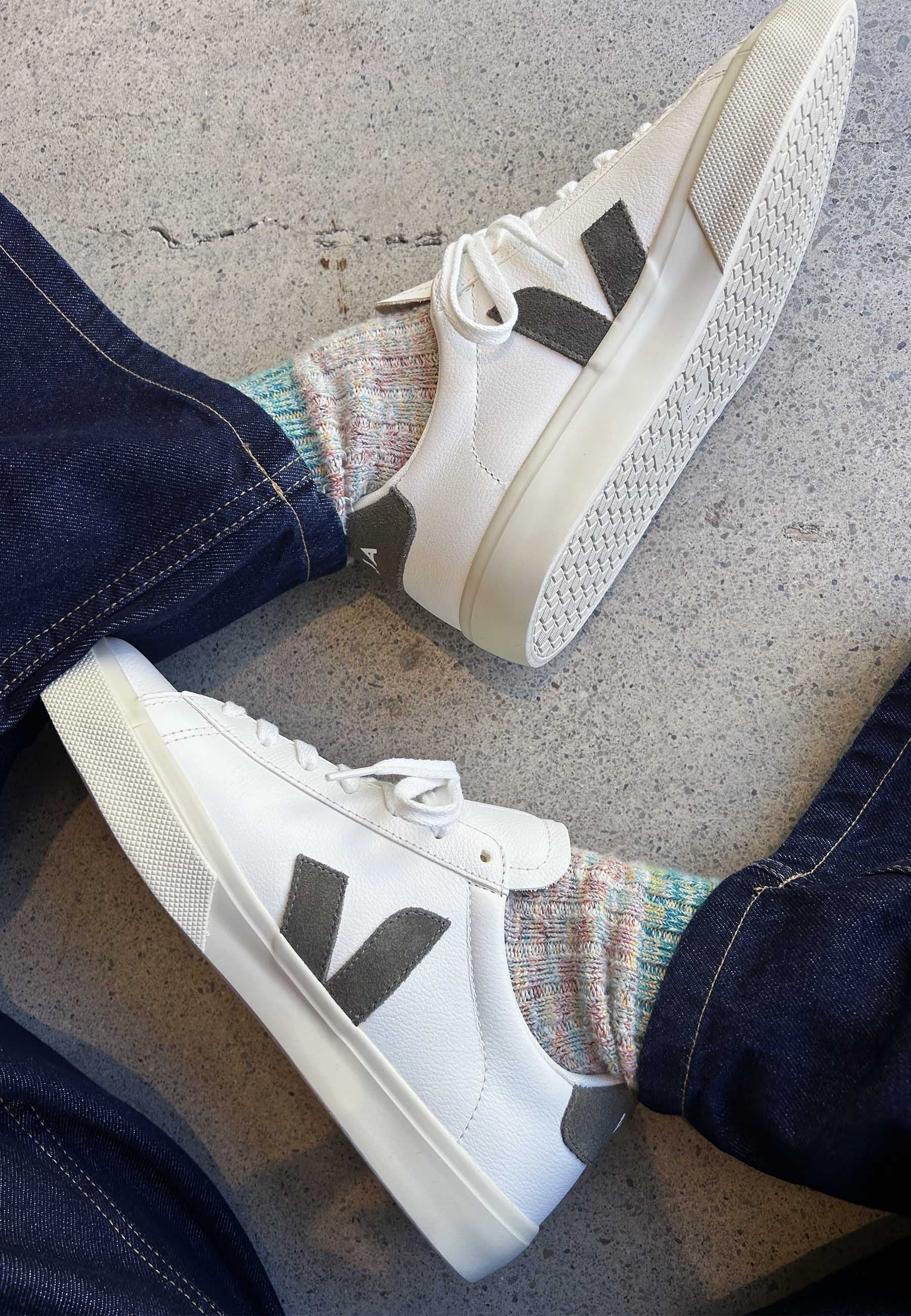 Veja | Buy Campo Chromefree - extra white/ kaki online | Good As