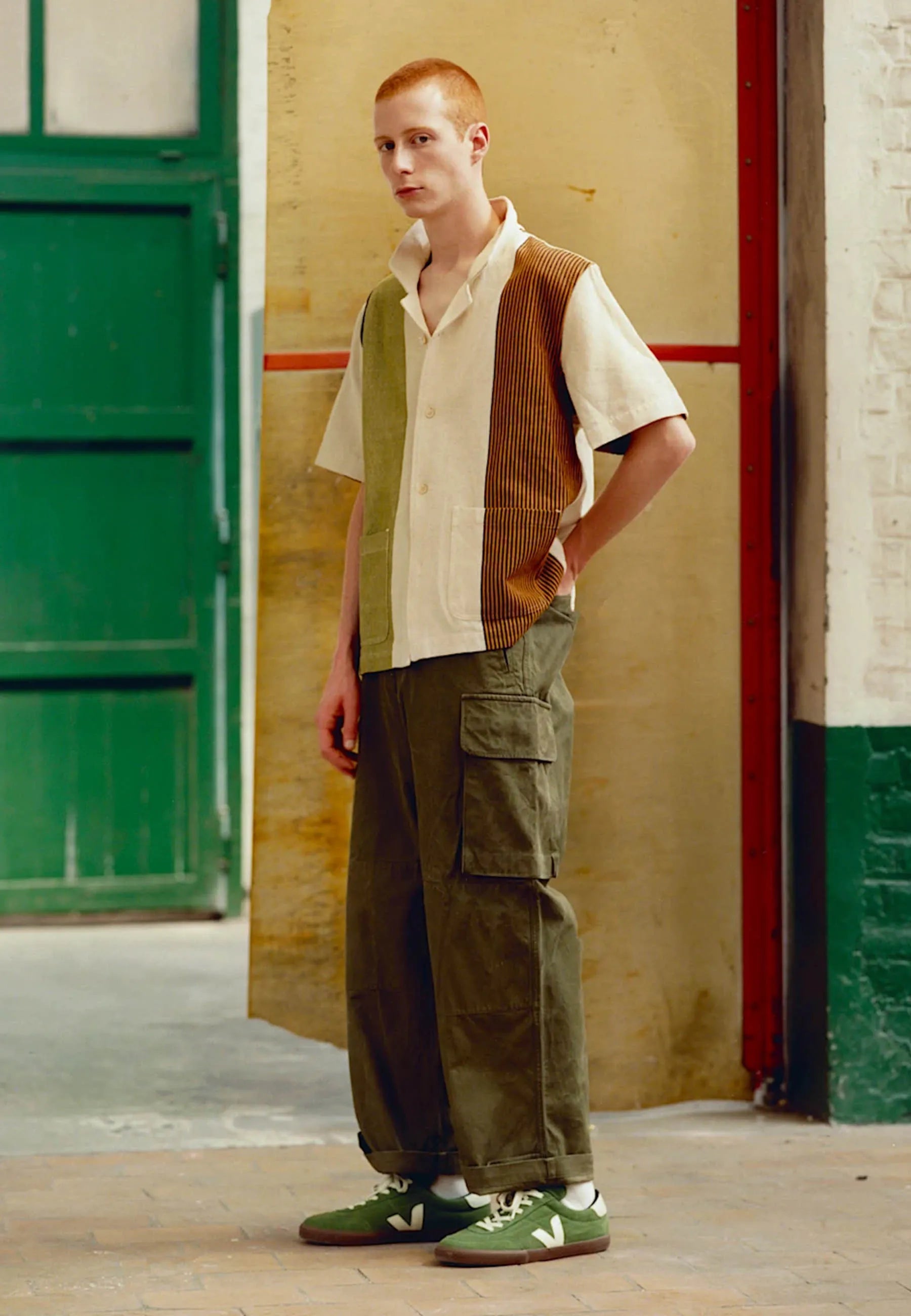 Panenka Suede - Militar/Pierre/Bark