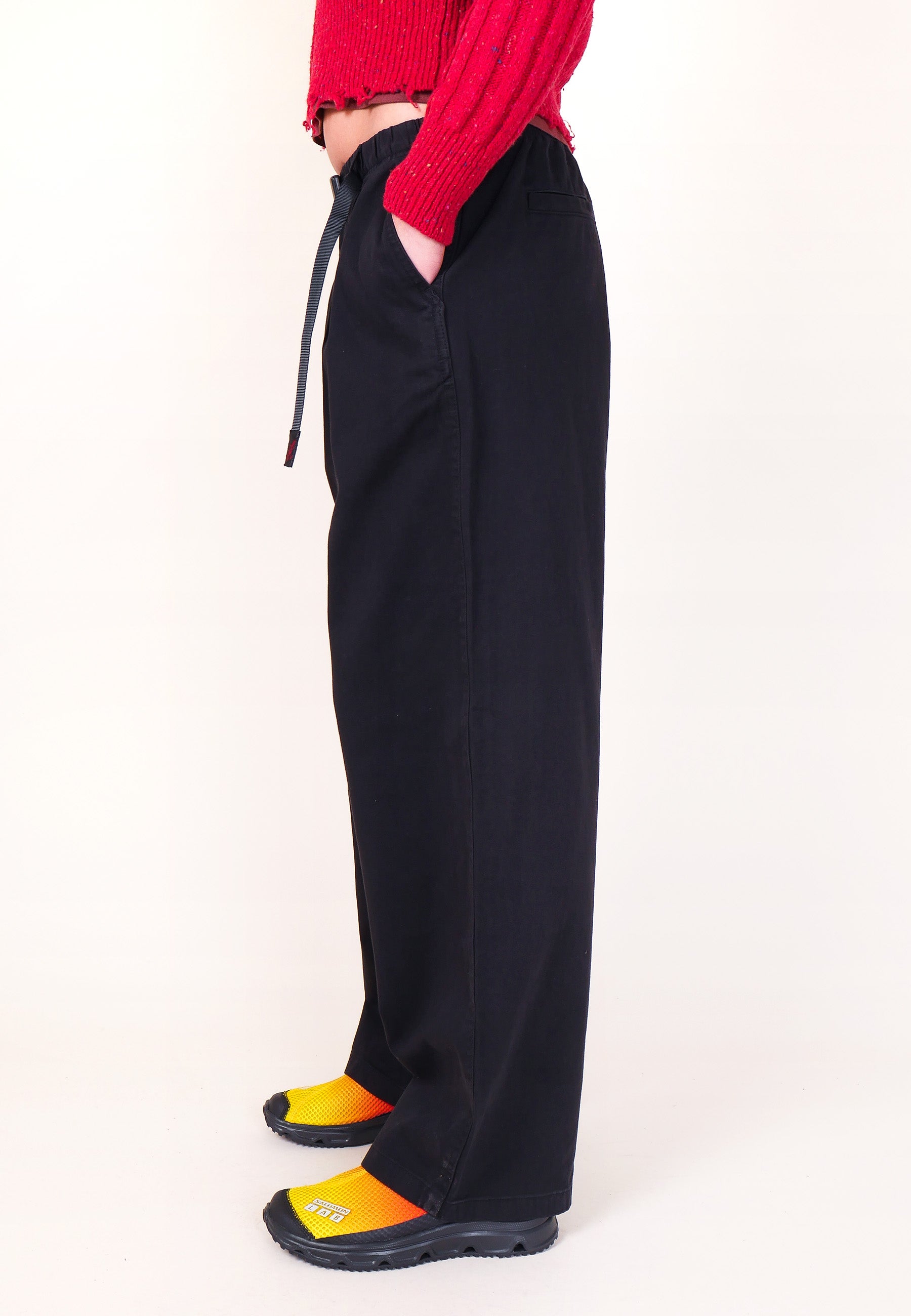 Wide Pants - Black Twill