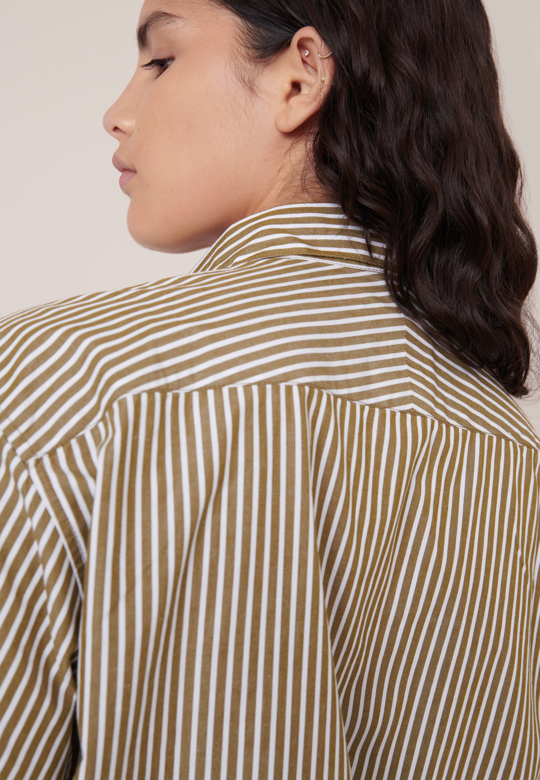 Wildflower Shirt - Treetop Stripe