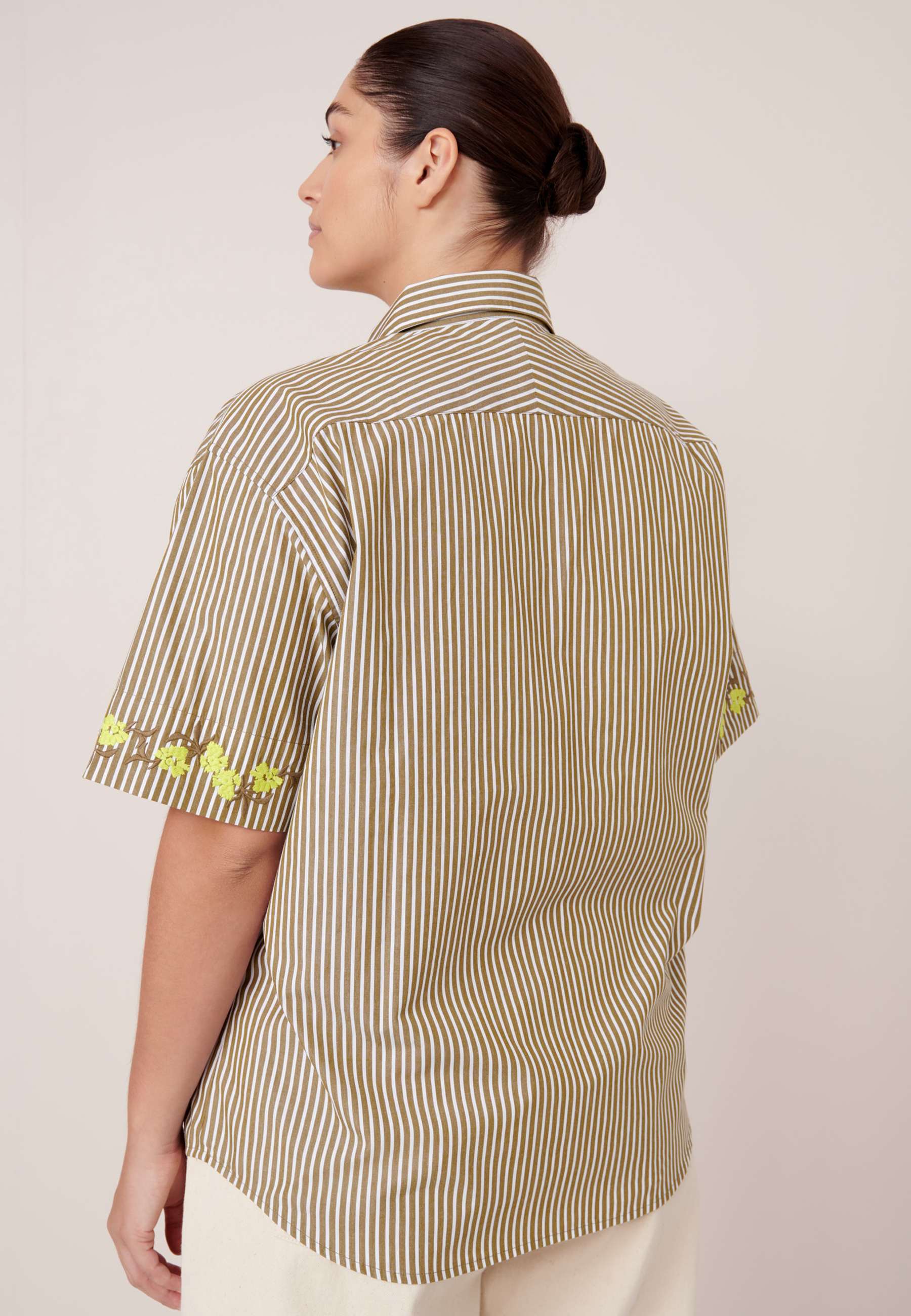 Wildflower Shirt - Treetop Stripe